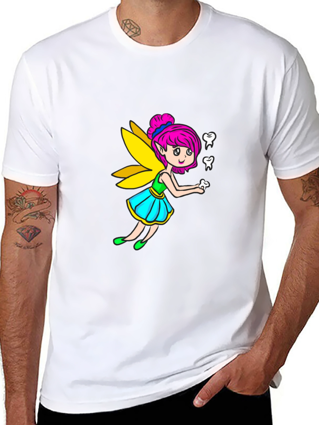 Tooth Fairy Graphic Tee - Fun Whimsical Design