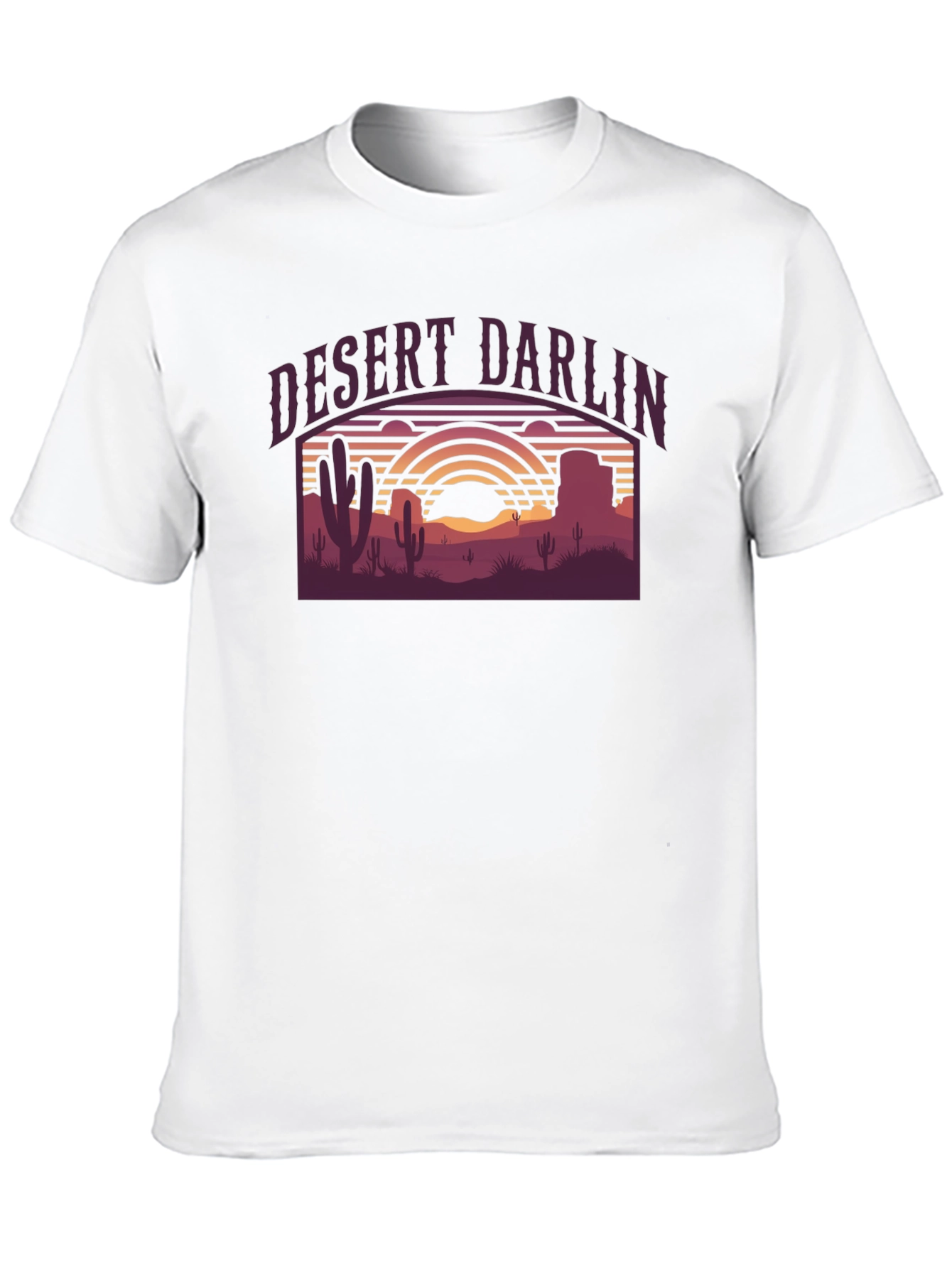 Desert Darlin Graphic T-Shirt - Retro Western Style