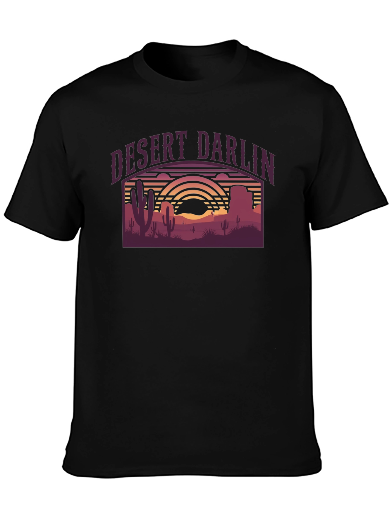 Desert Darlin Graphic T-Shirt - Retro Western Style