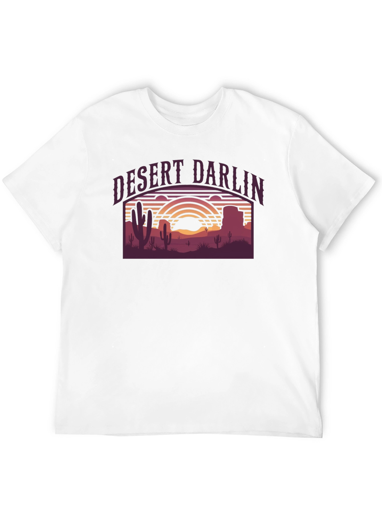 Desert Darlin Graphic T-Shirt - Retro Western Style