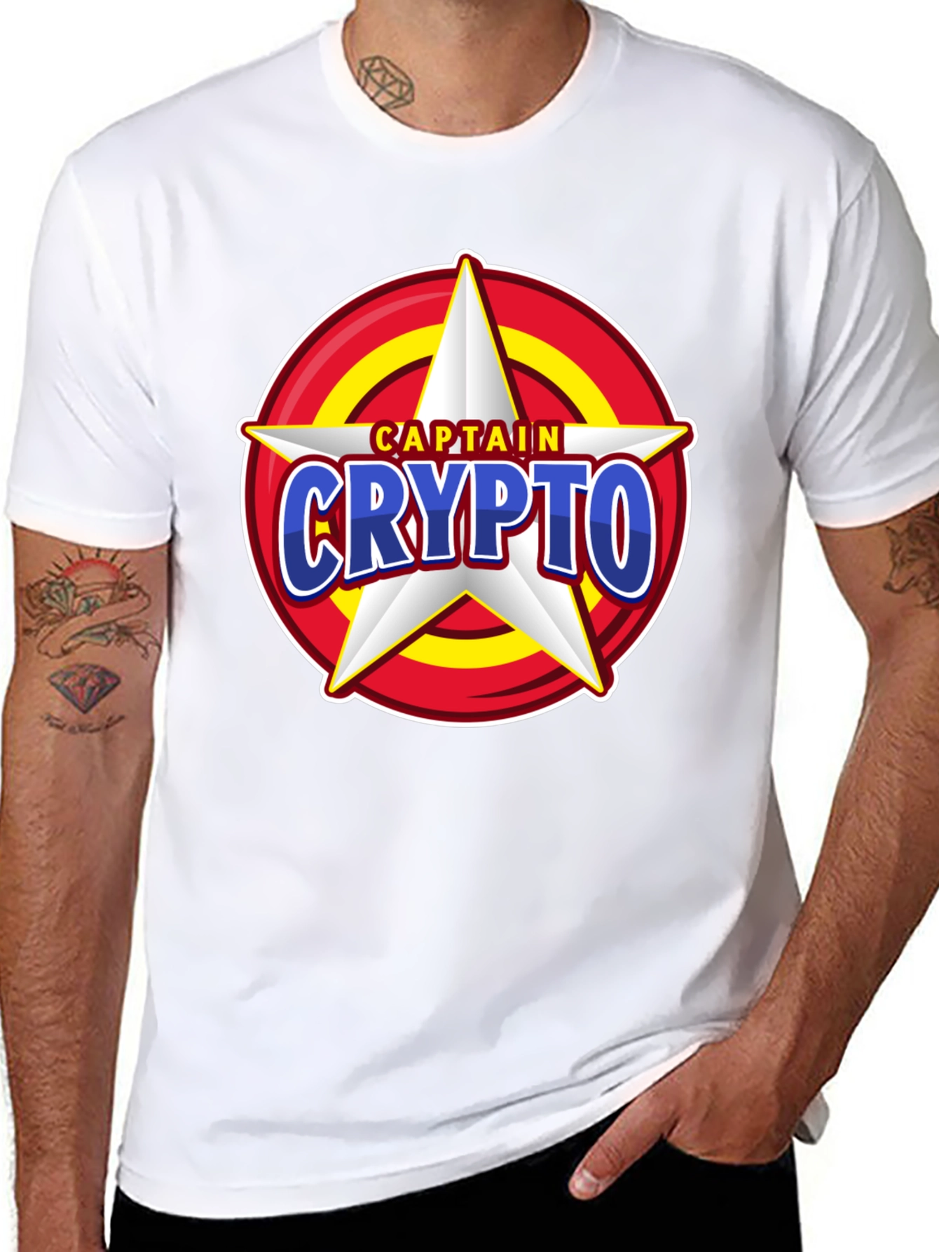 Captain Crypto T-Shirt - Cool Graphic Tee