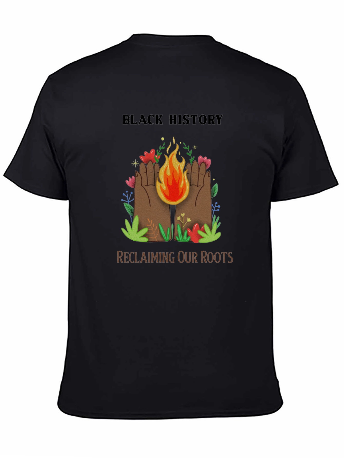 Black History Reclaiming Roots Graphic T-Shirt