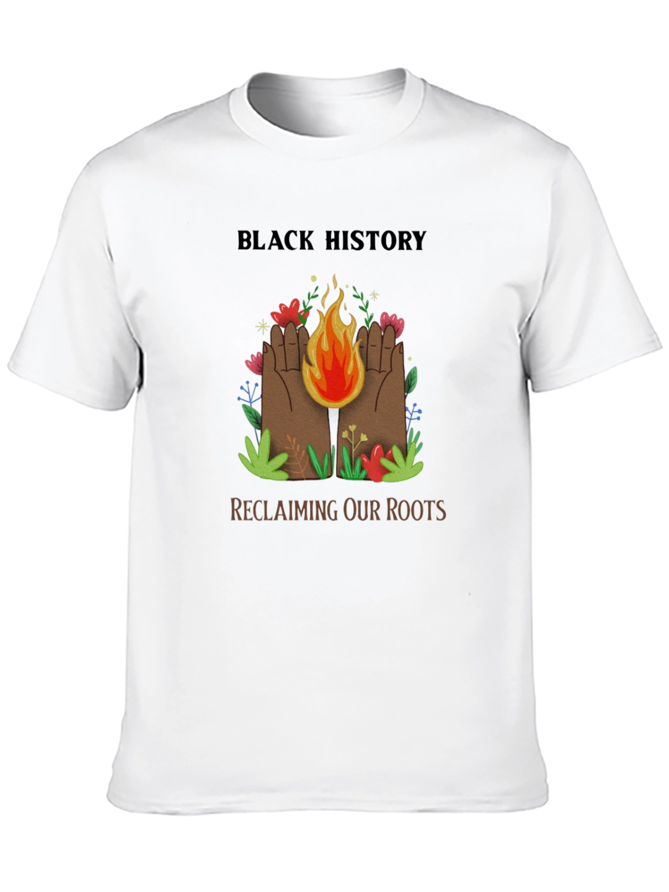 Black History Reclaiming Roots Graphic T-Shirt