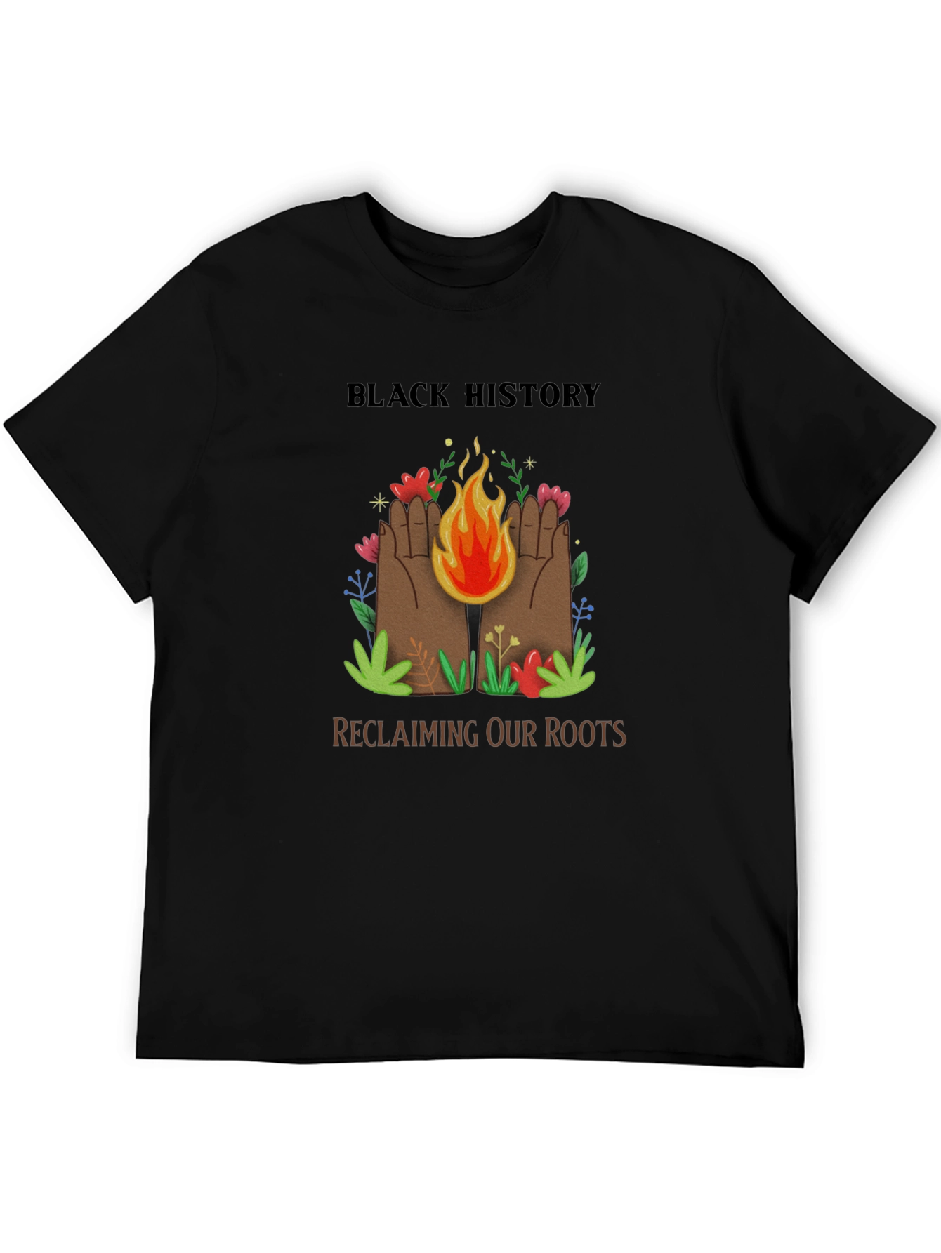 Black History Reclaiming Roots Graphic T-Shirt