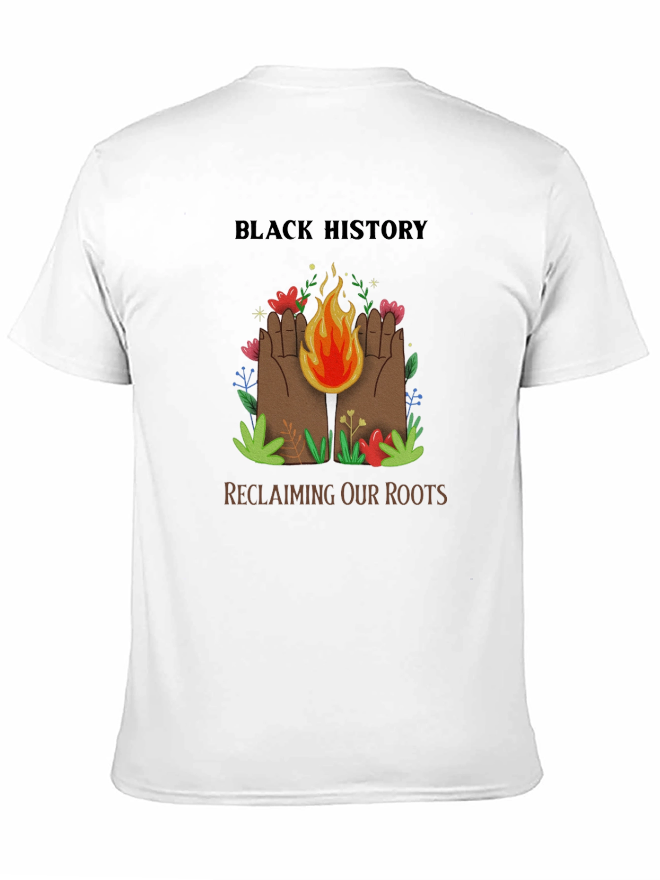 Black History Reclaiming Roots Graphic T-Shirt