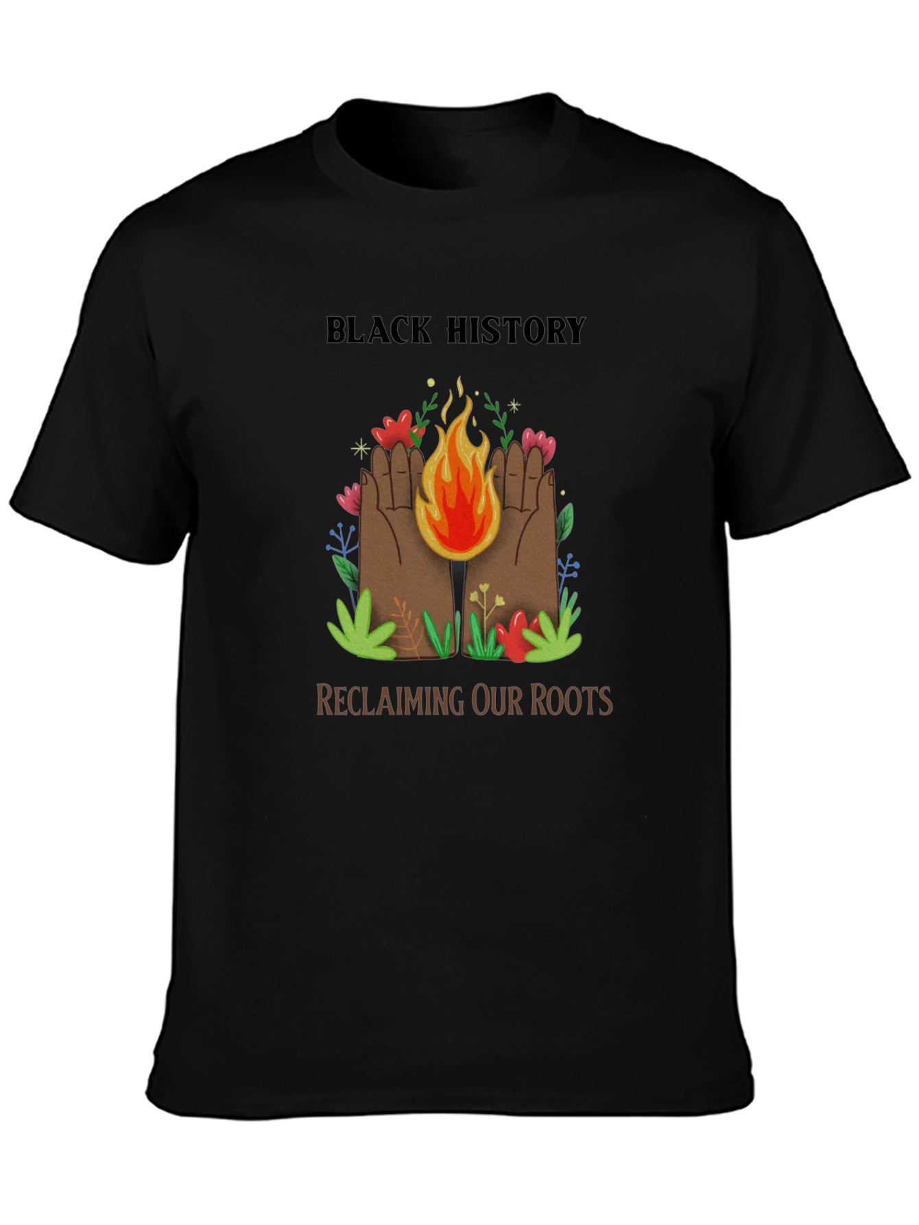 Black History Reclaiming Roots Graphic T-Shirt
