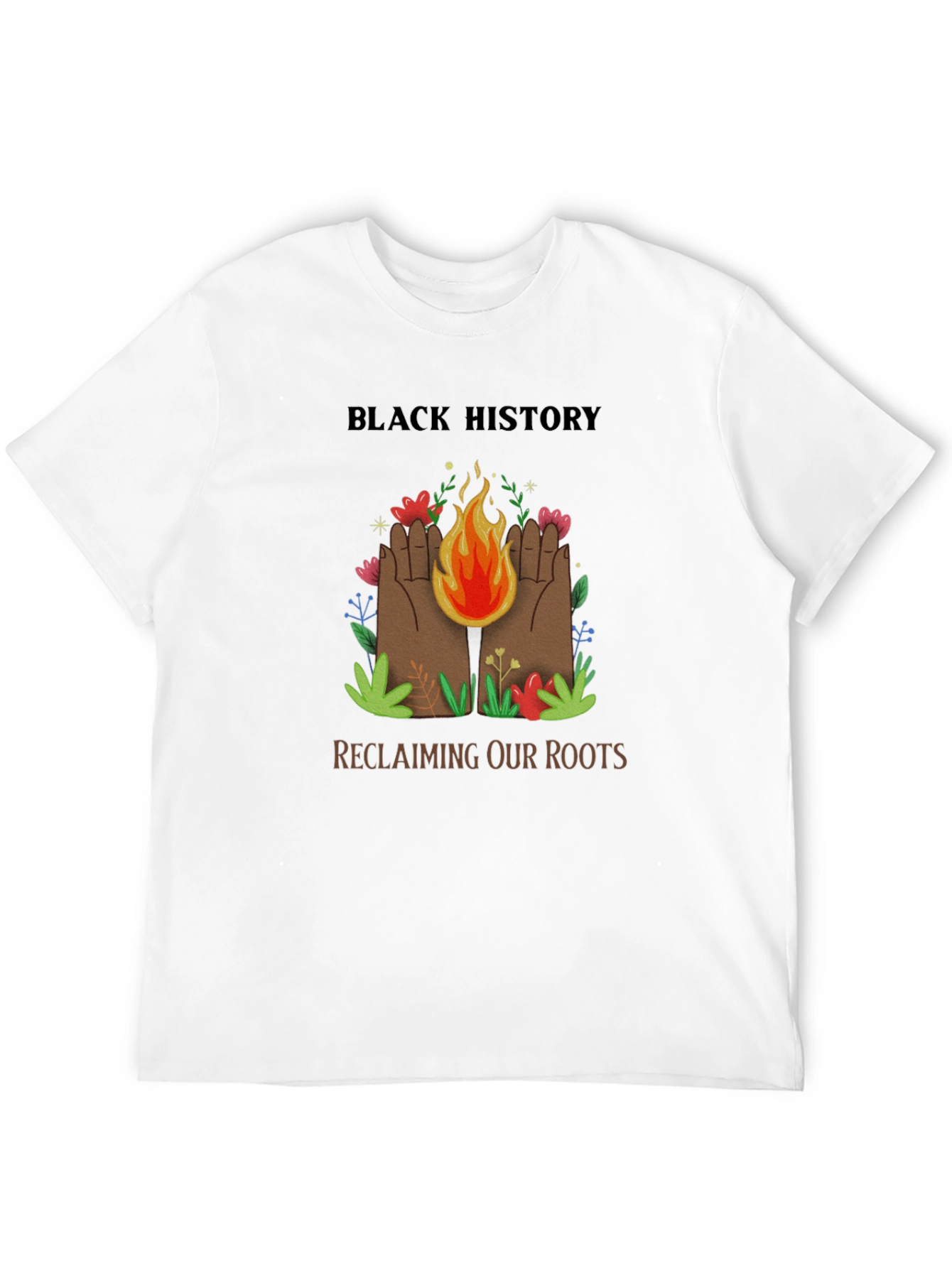 Black History Reclaiming Roots Graphic T-Shirt