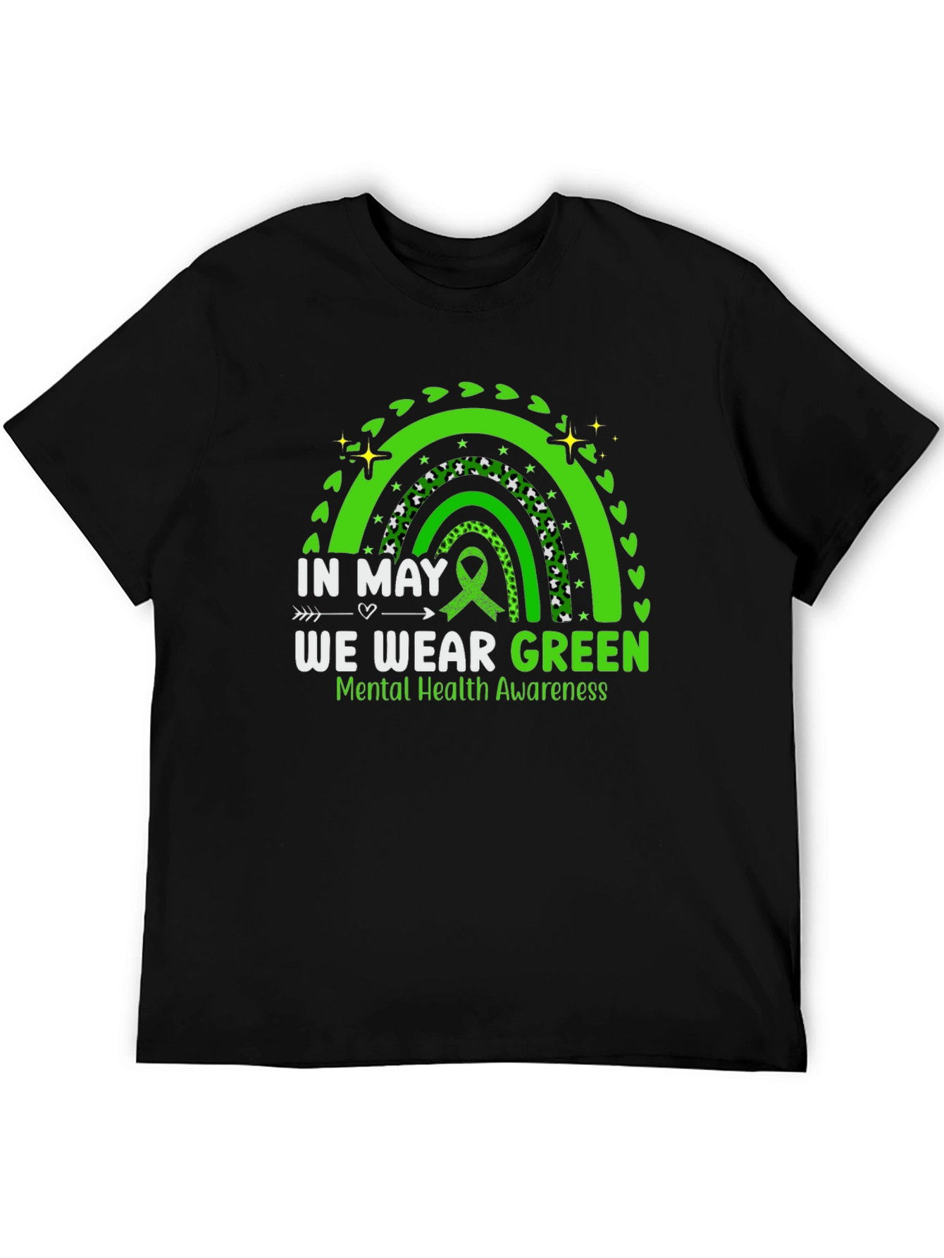 In May We Wear Green Mental Health Awareness T-Shirt