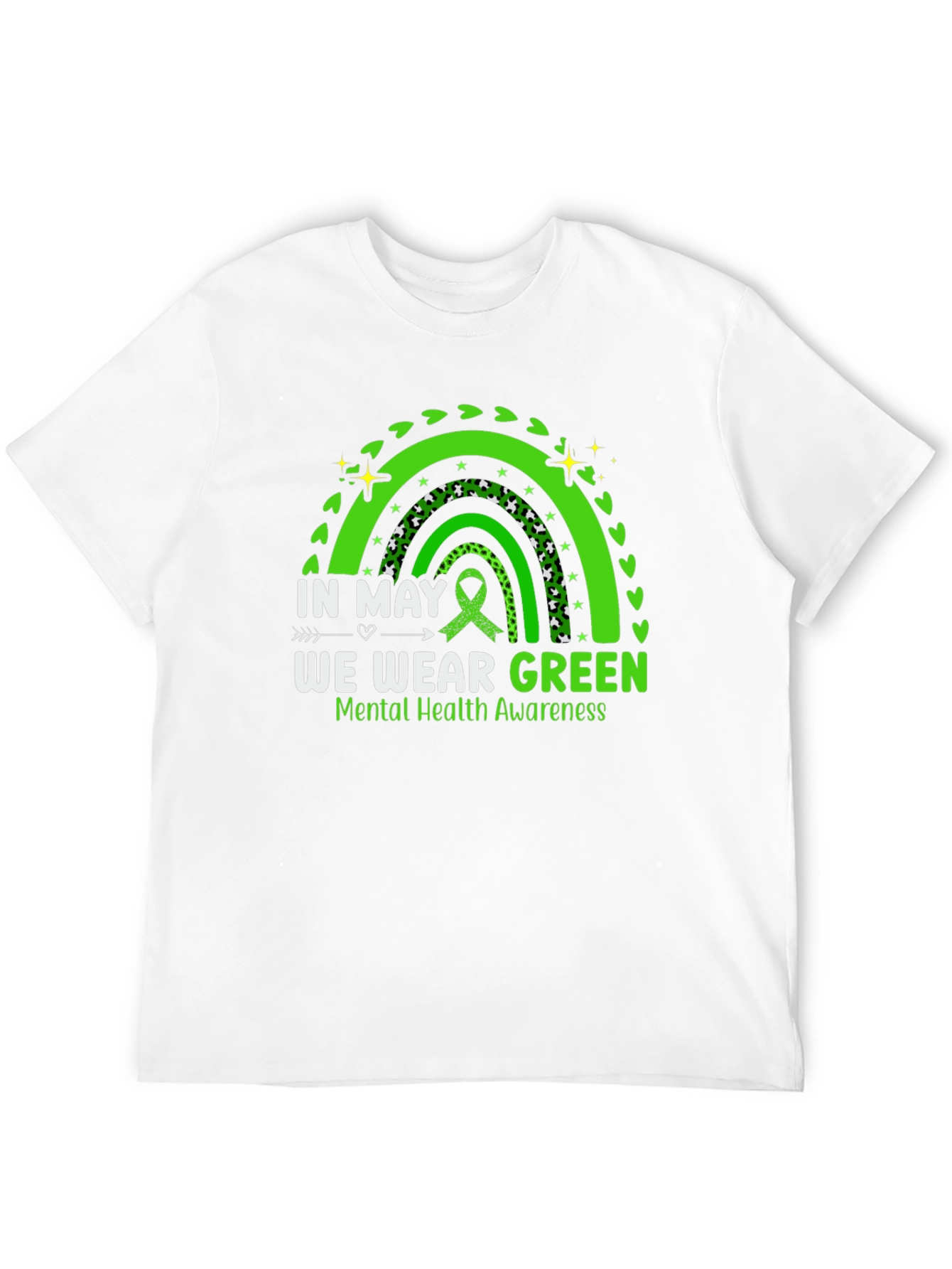 In May We Wear Green Mental Health Awareness T-Shirt