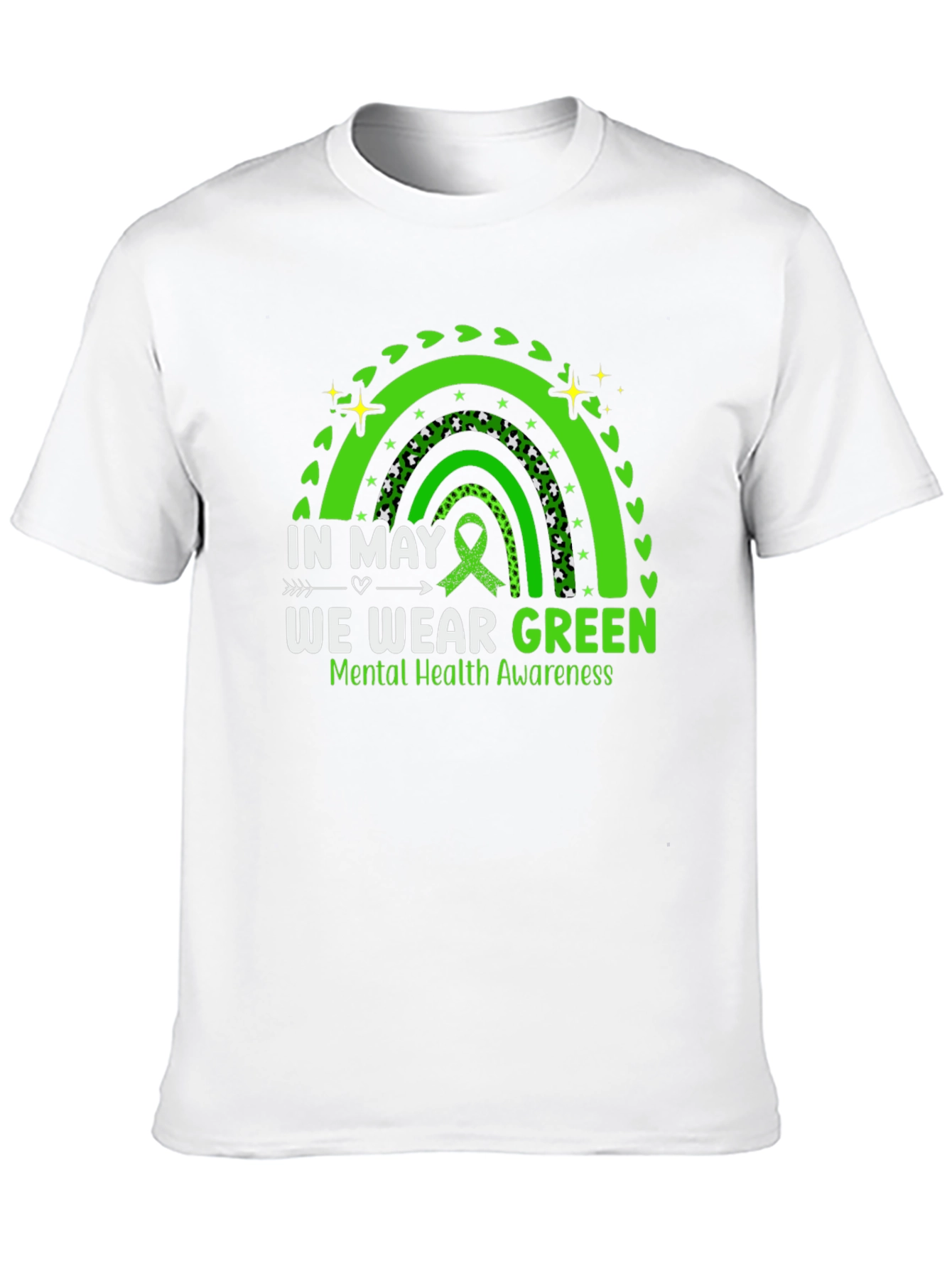 In May We Wear Green Mental Health Awareness T-Shirt