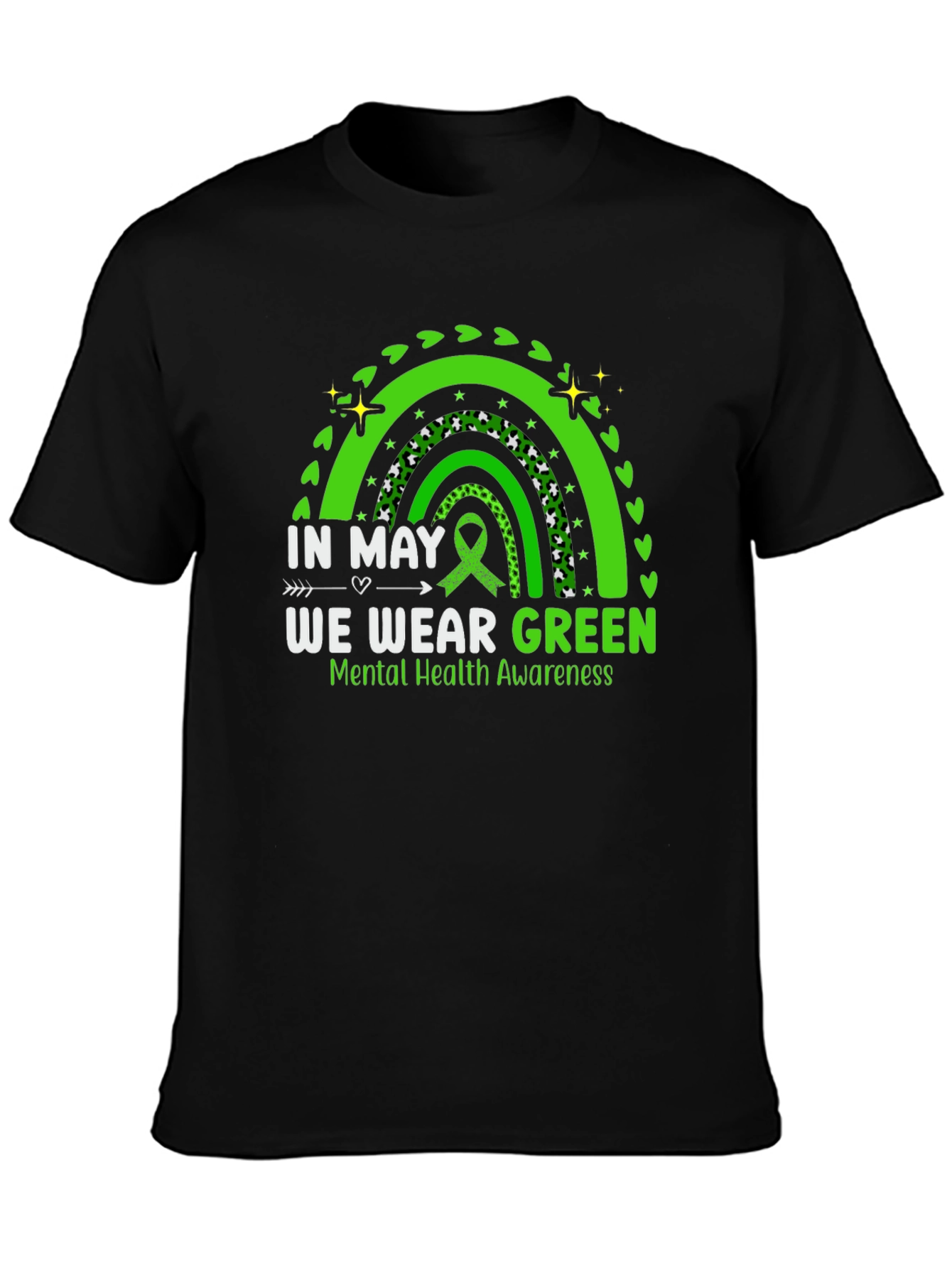In May We Wear Green Mental Health Awareness T-Shirt