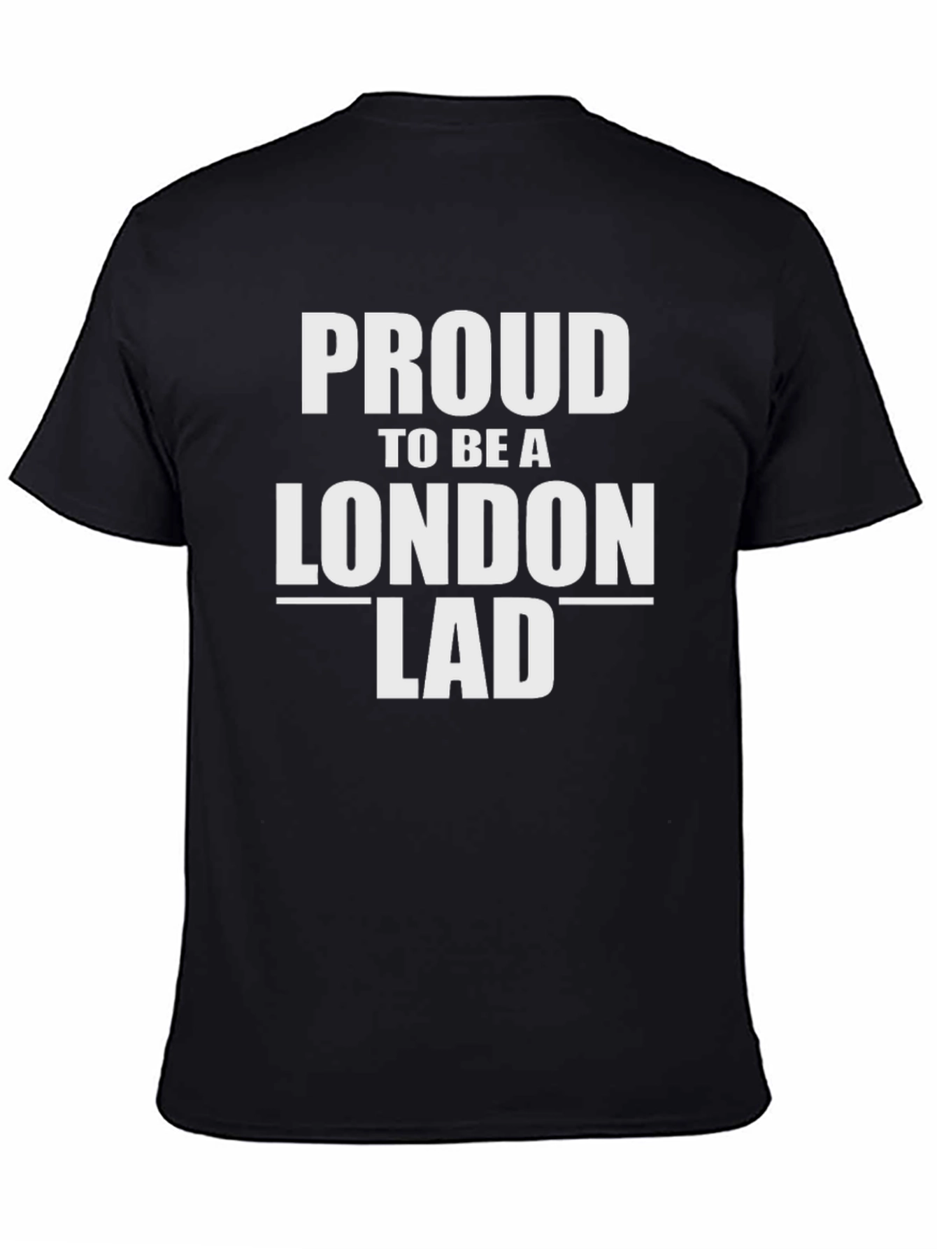 Proud London Lad Black Graphic Tee