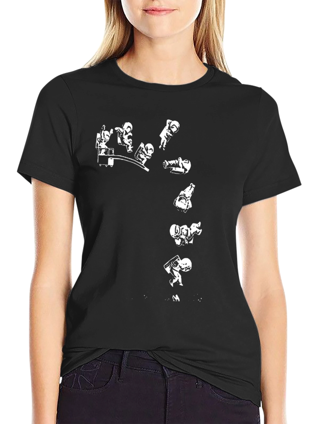 Astronaut Skydive Graphic T-Shirt