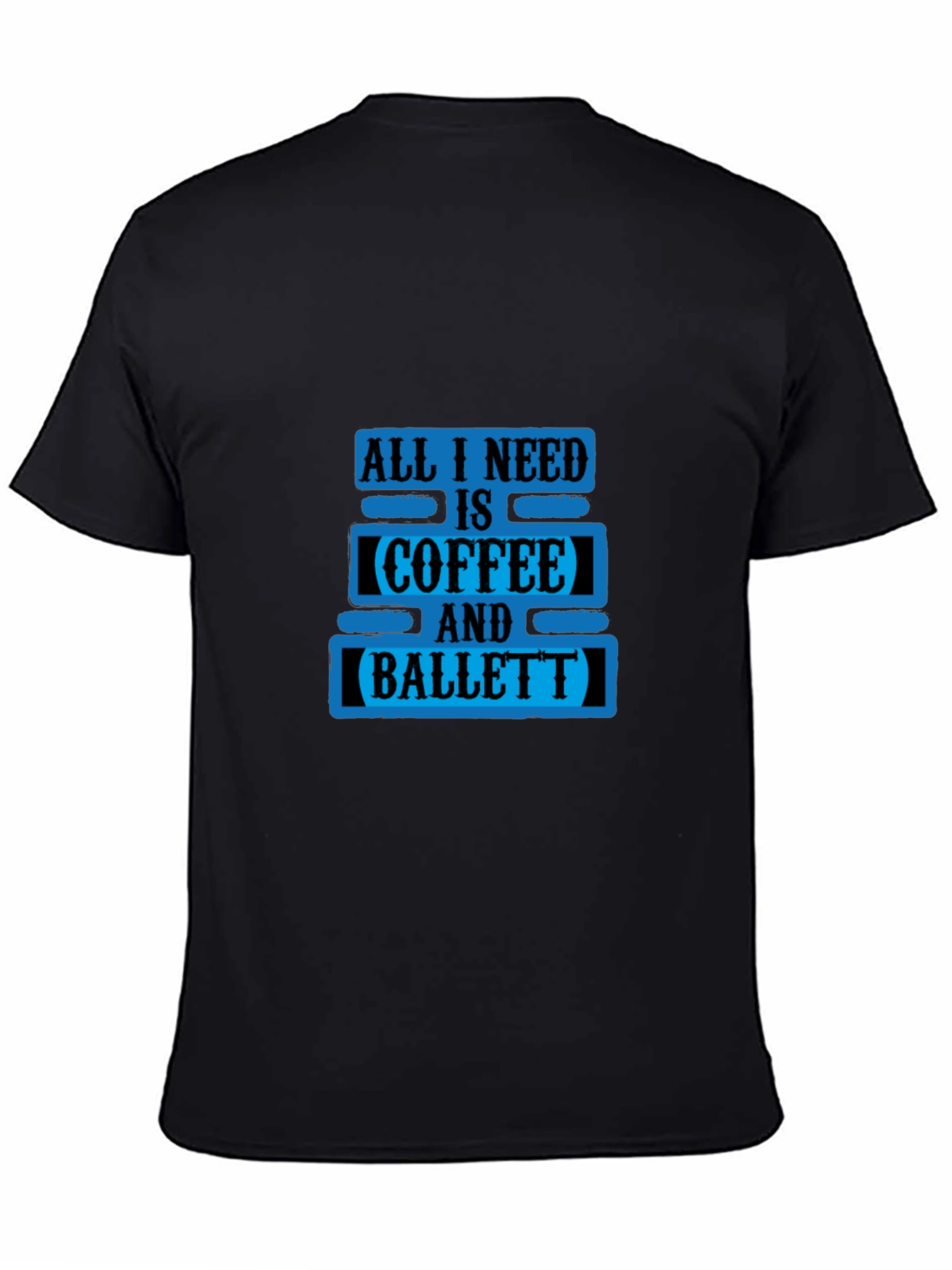 Coffee and Ballet Black T-Shirt