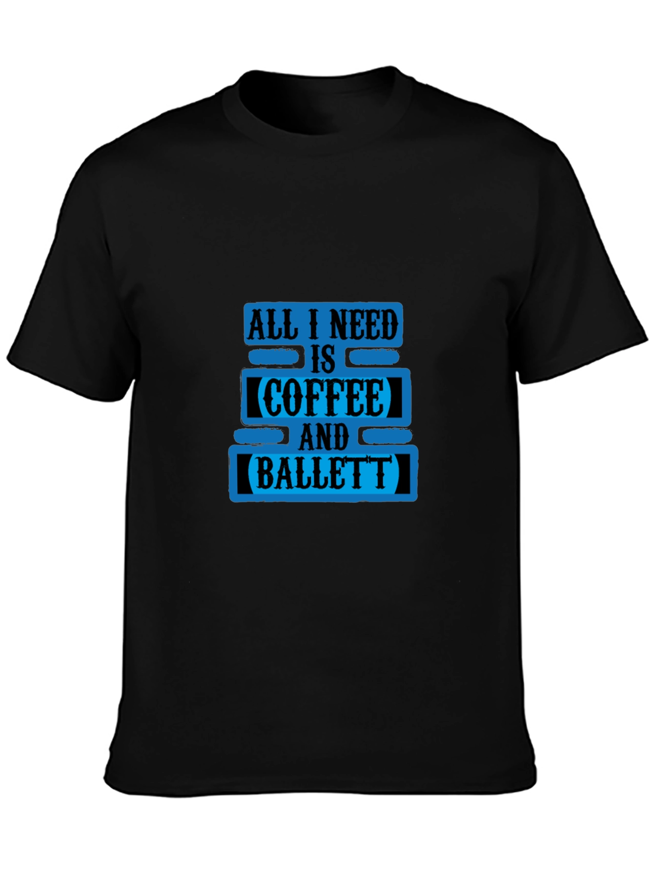 Coffee and Ballet Black T-Shirt