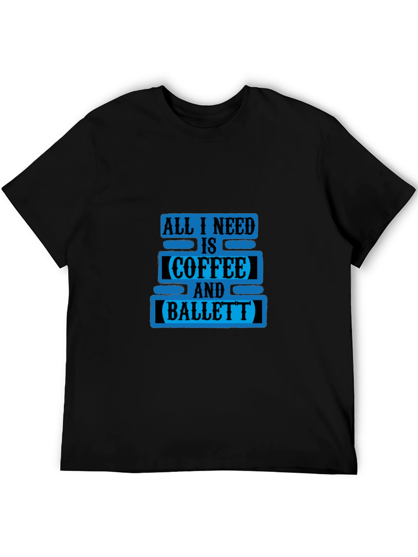 Coffee and Ballet Black T-Shirt