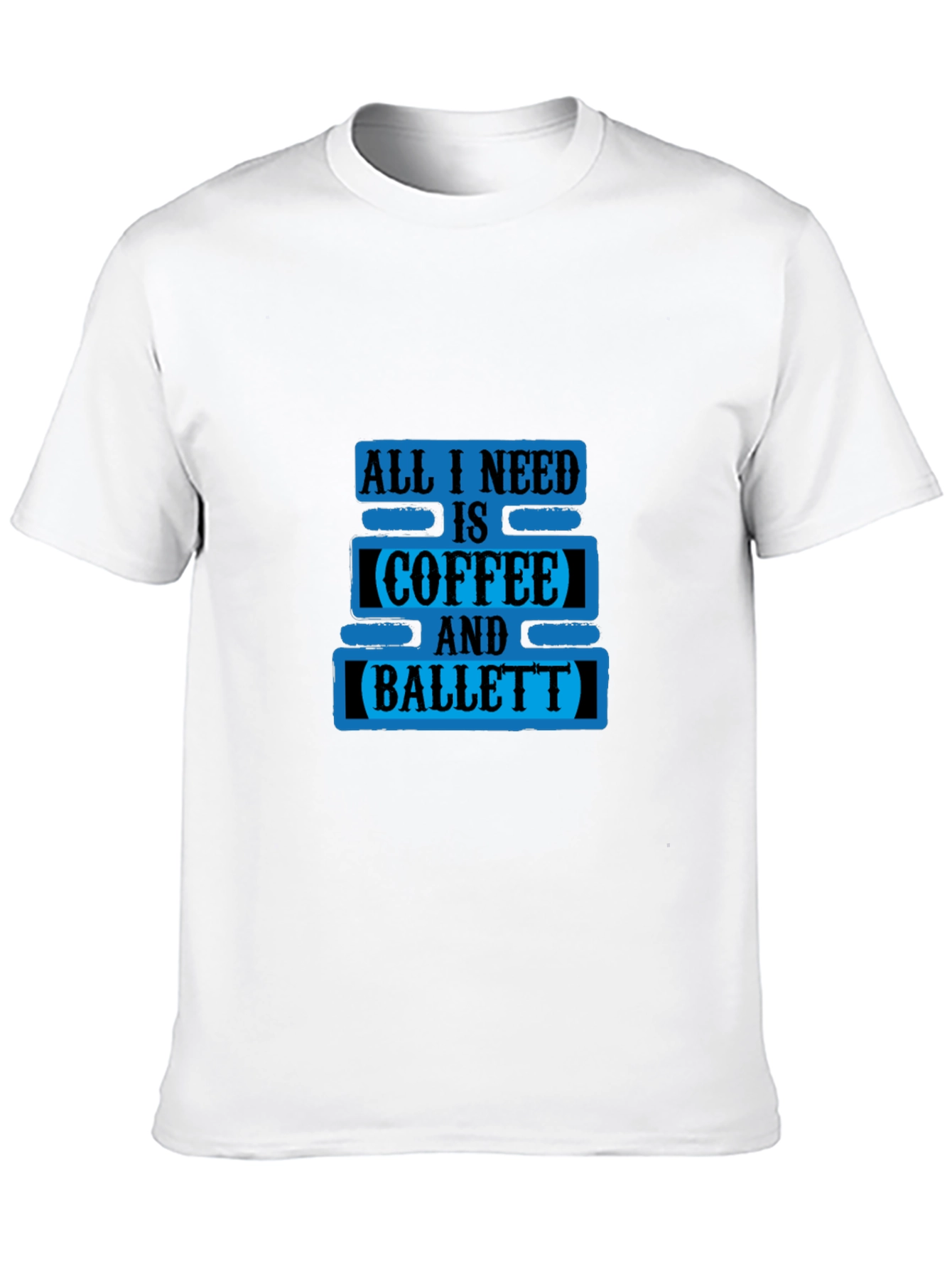 Coffee and Ballet Black T-Shirt