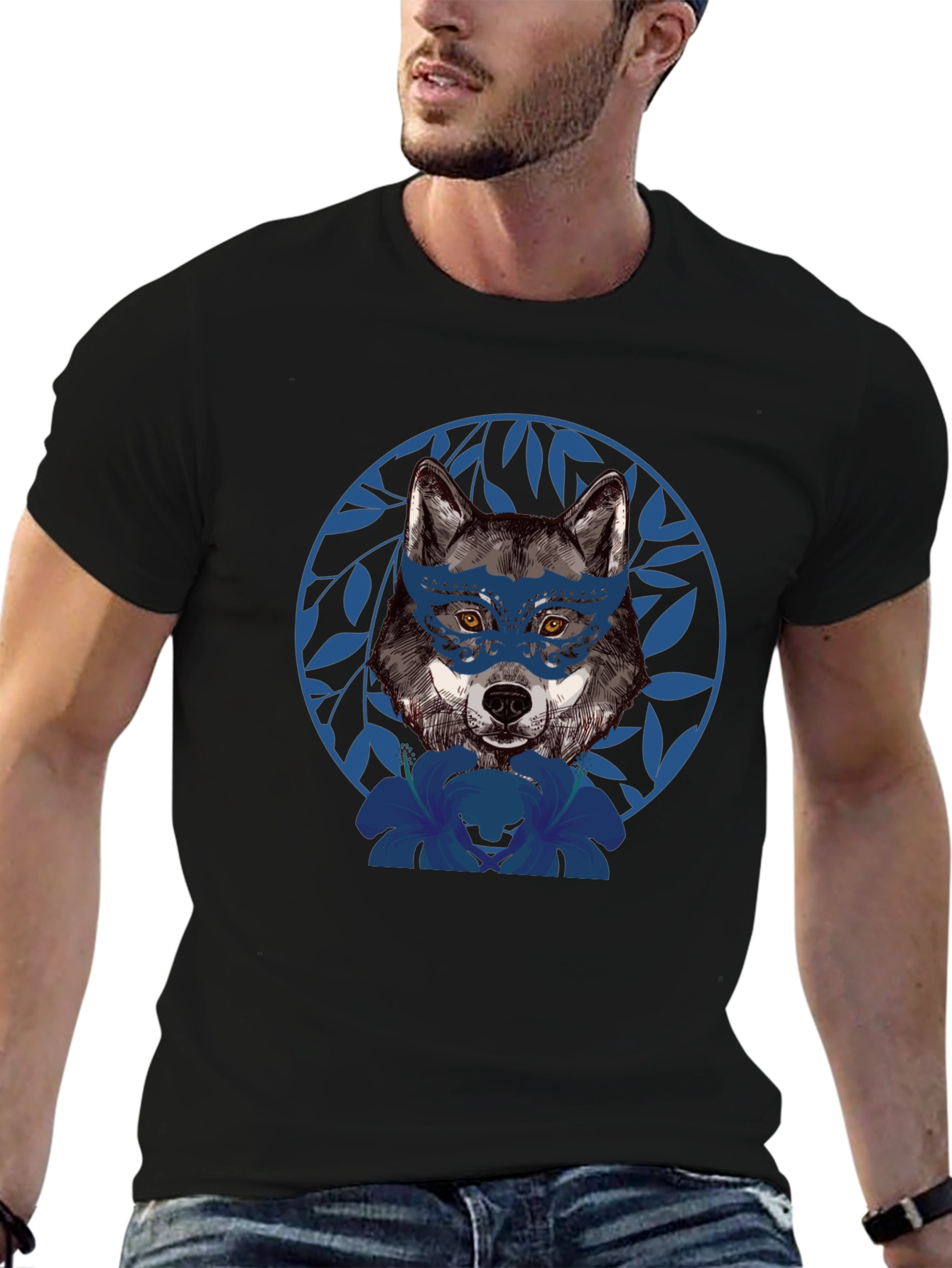 Wolf Mask Graphic Tee