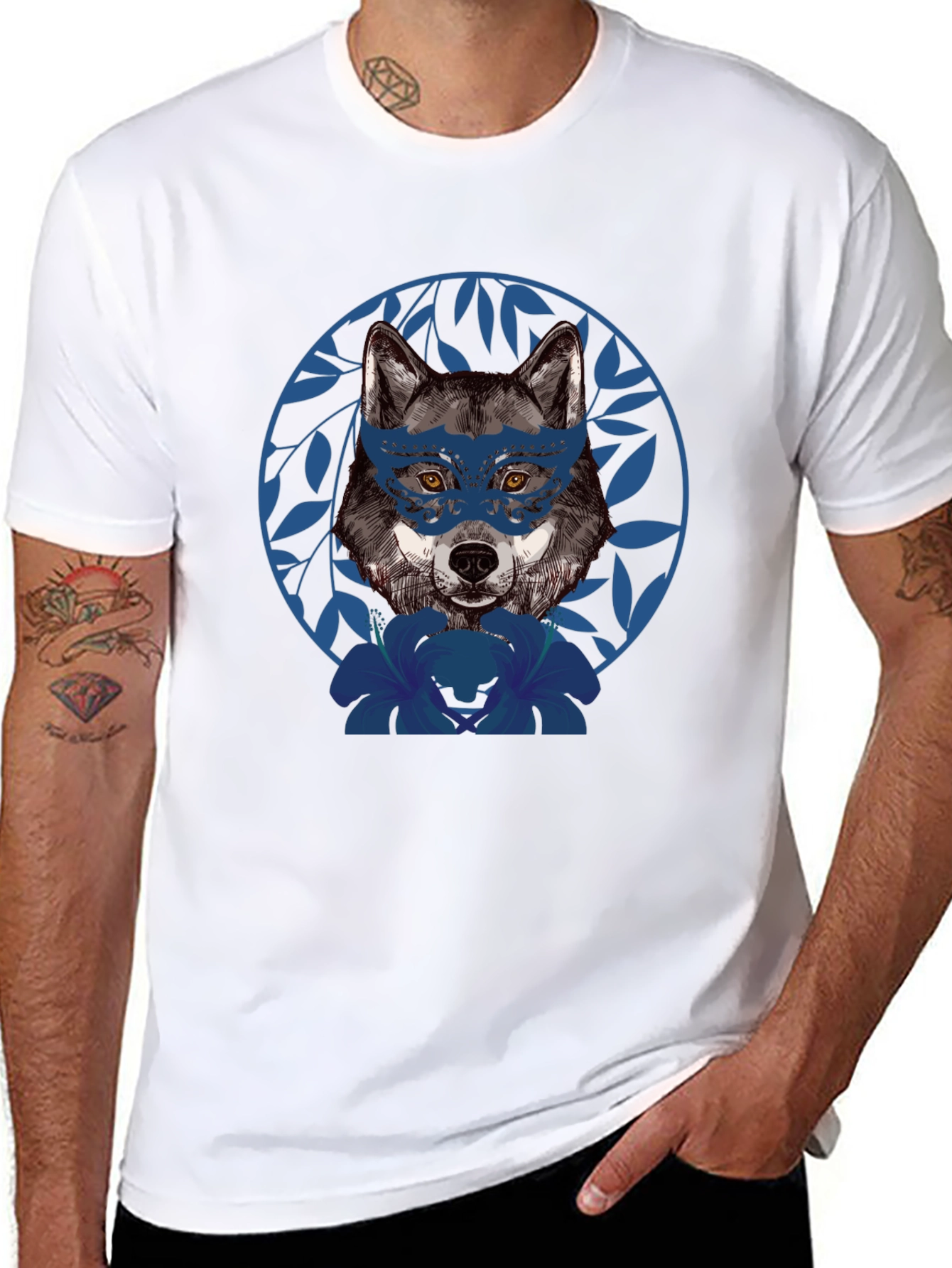 Wolf Mask Graphic Tee
