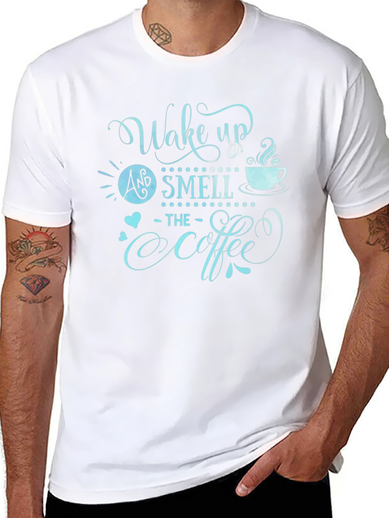 Wake Up and Smell The Coffee Graphic T-Shirt