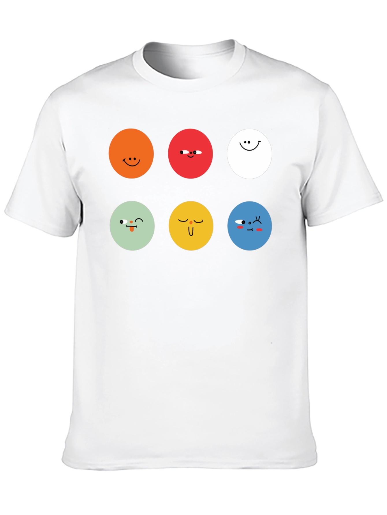 Emoji Faces Graphic Tee - Unisex Black T-Shirt