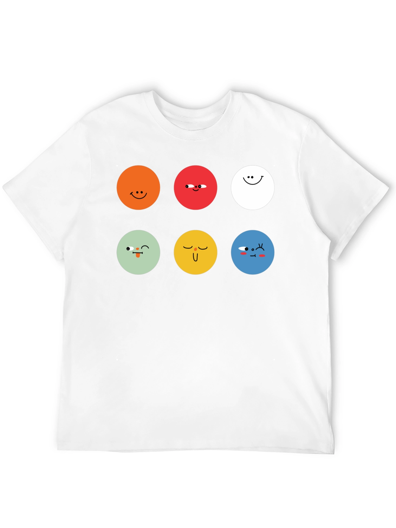 Emoji Faces Graphic Tee - Unisex Black T-Shirt