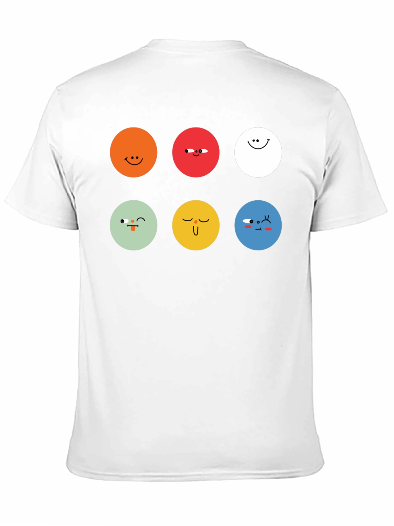 Emoji Faces Graphic Tee - Unisex Black T-Shirt