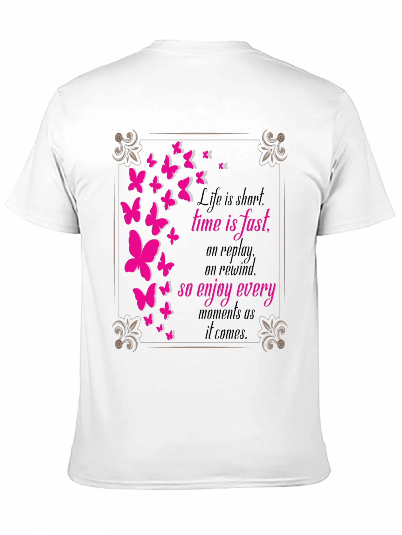 Butterfly Graphic Tee - Live Every Moment