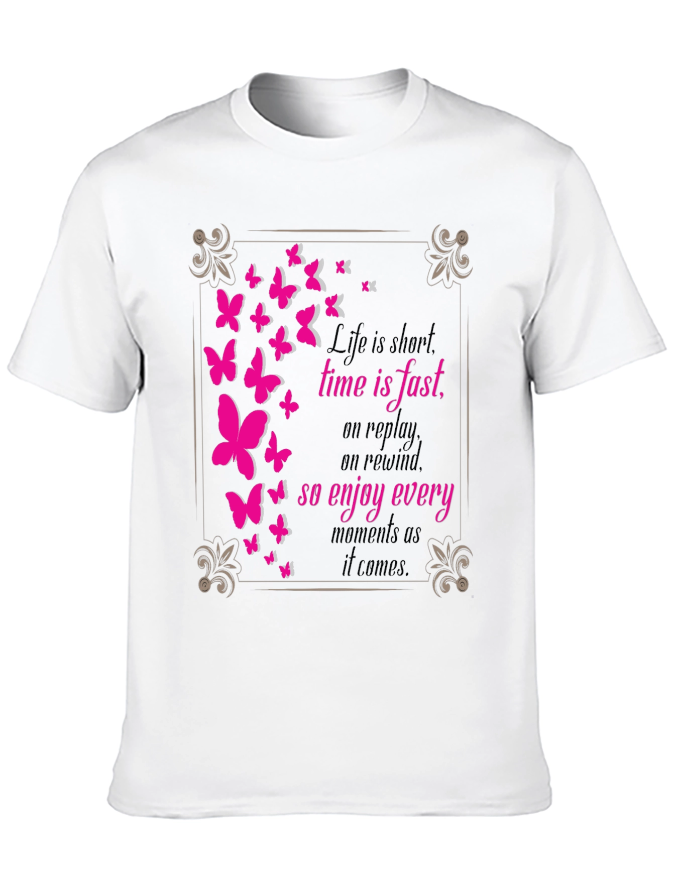 Butterfly Graphic Tee - Live Every Moment