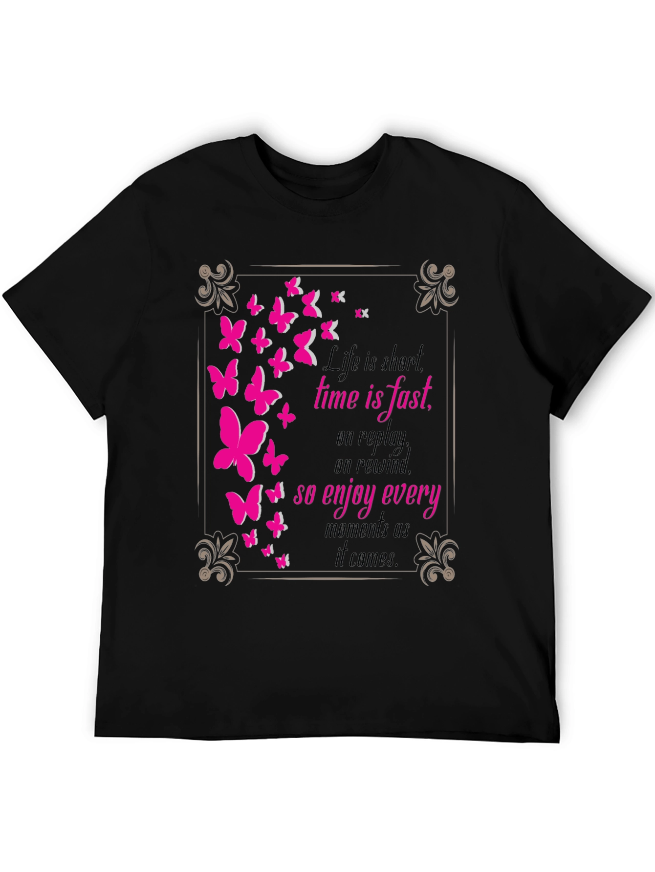 Butterfly Graphic Tee - Live Every Moment