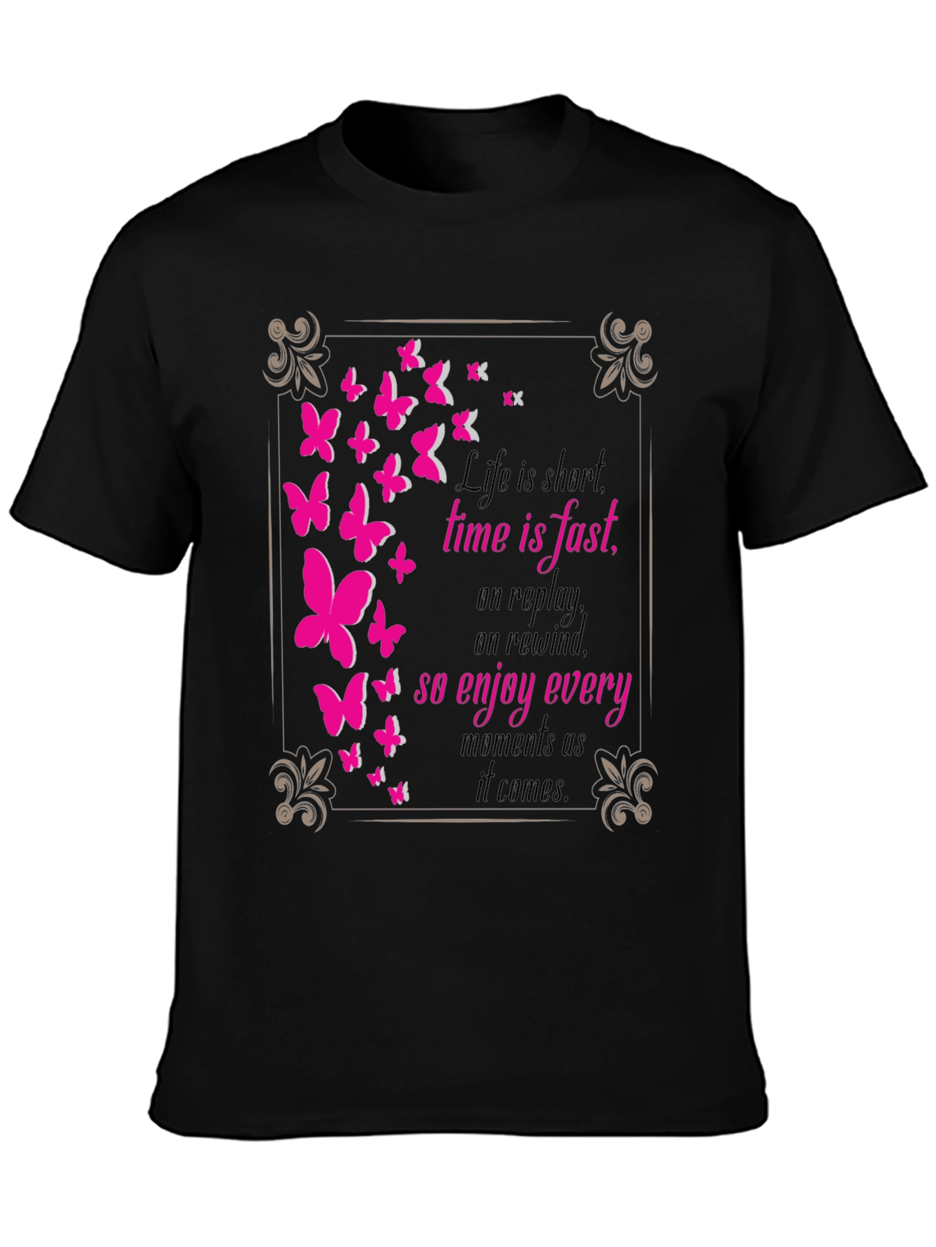 Butterfly Graphic Tee - Live Every Moment