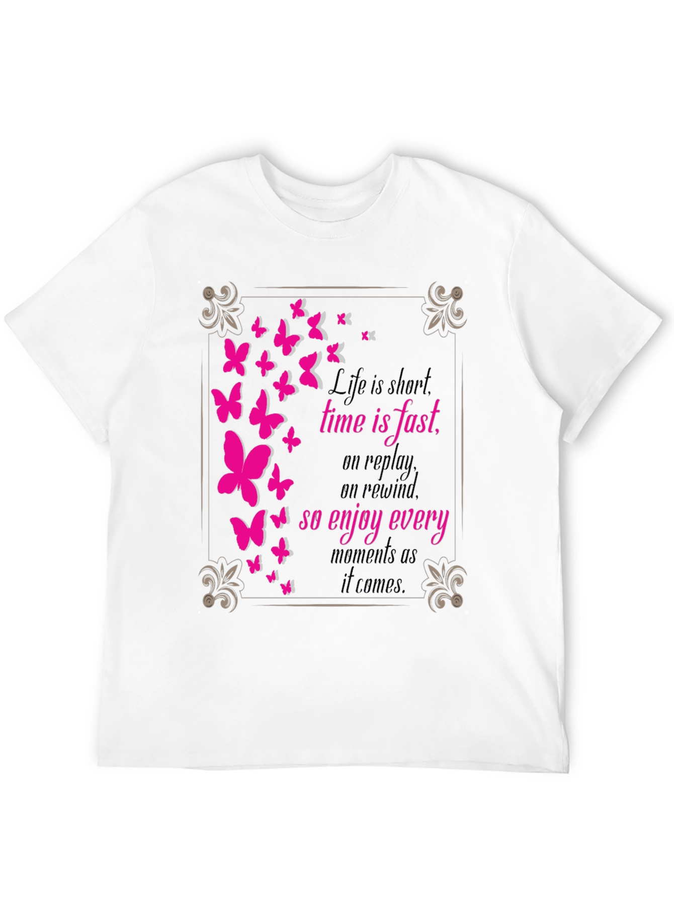 Butterfly Graphic Tee - Live Every Moment