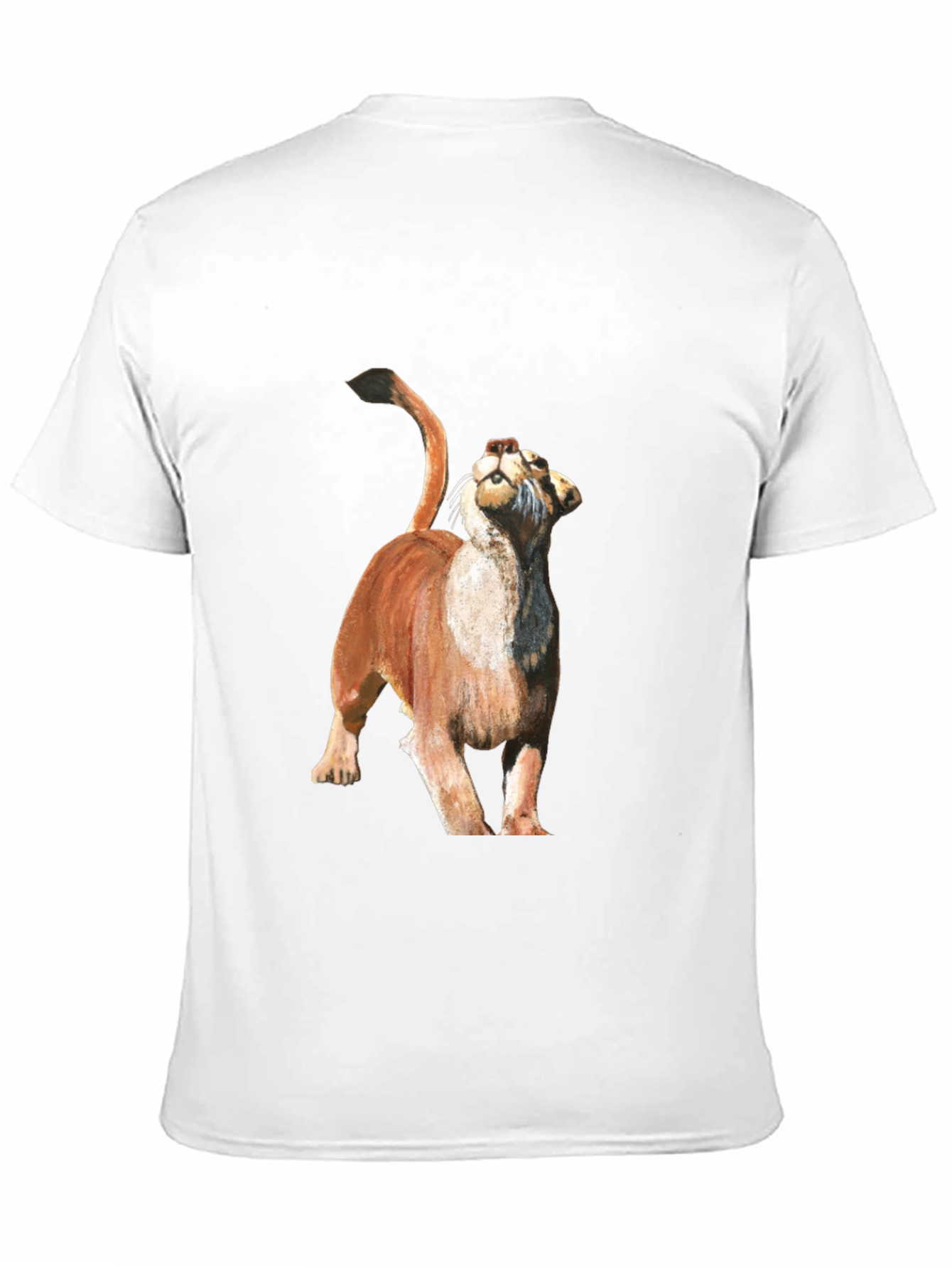 Mountain Lion Graphic Tee - Black Cotton Blend
