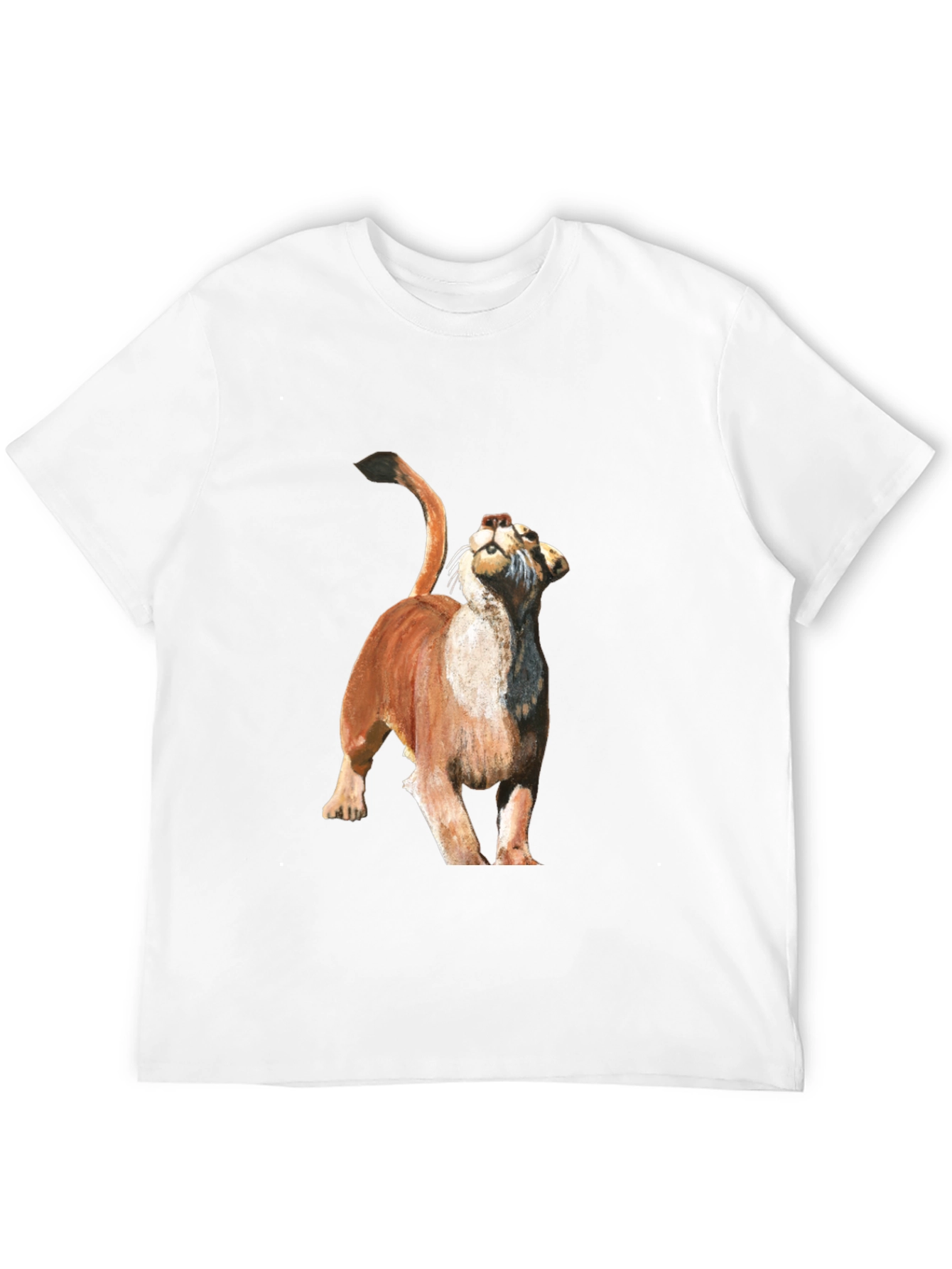 Mountain Lion Graphic Tee - Black Cotton Blend