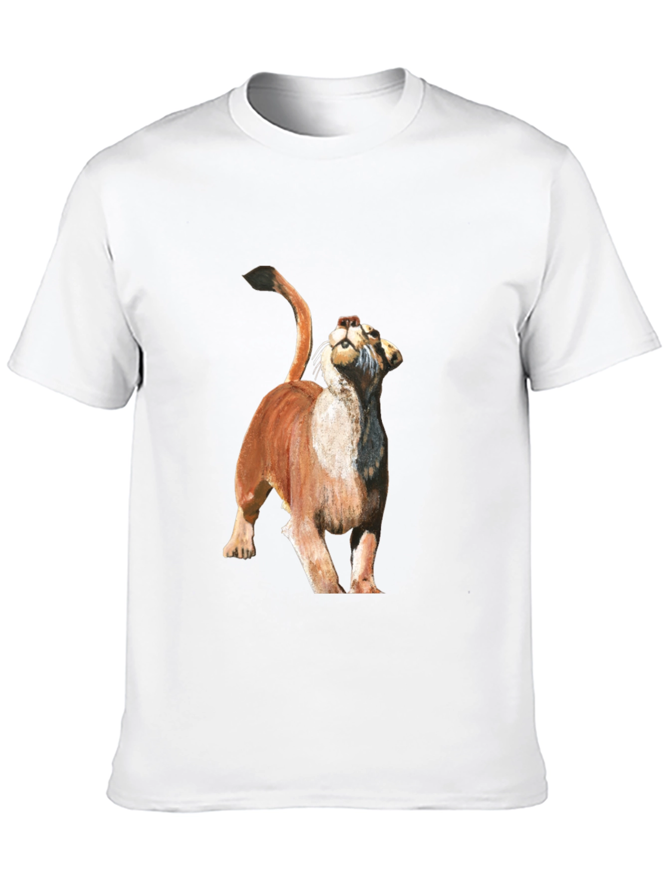 Mountain Lion Graphic Tee - Black Cotton Blend