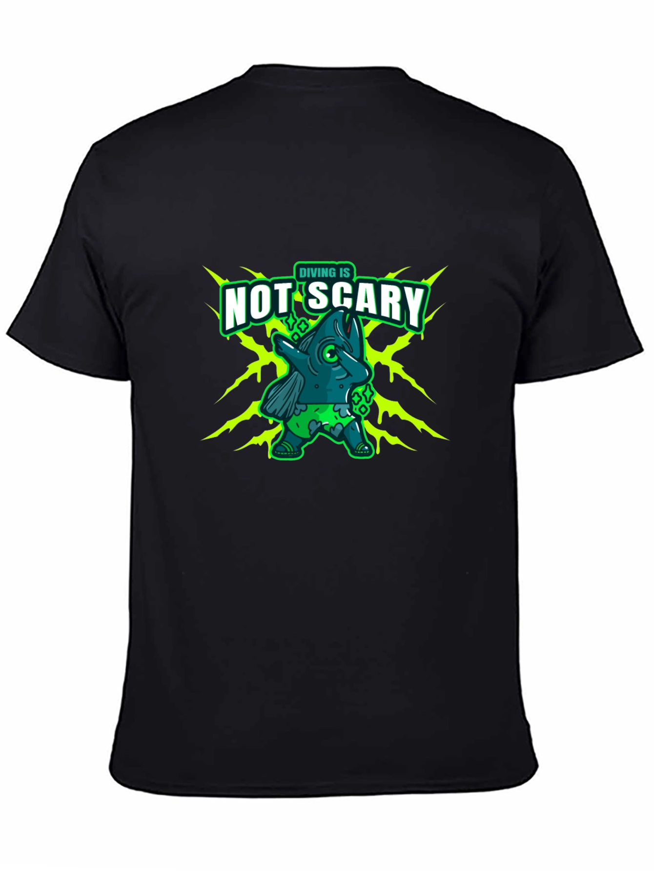 Diving is Not Scary Graphic T-Shirt