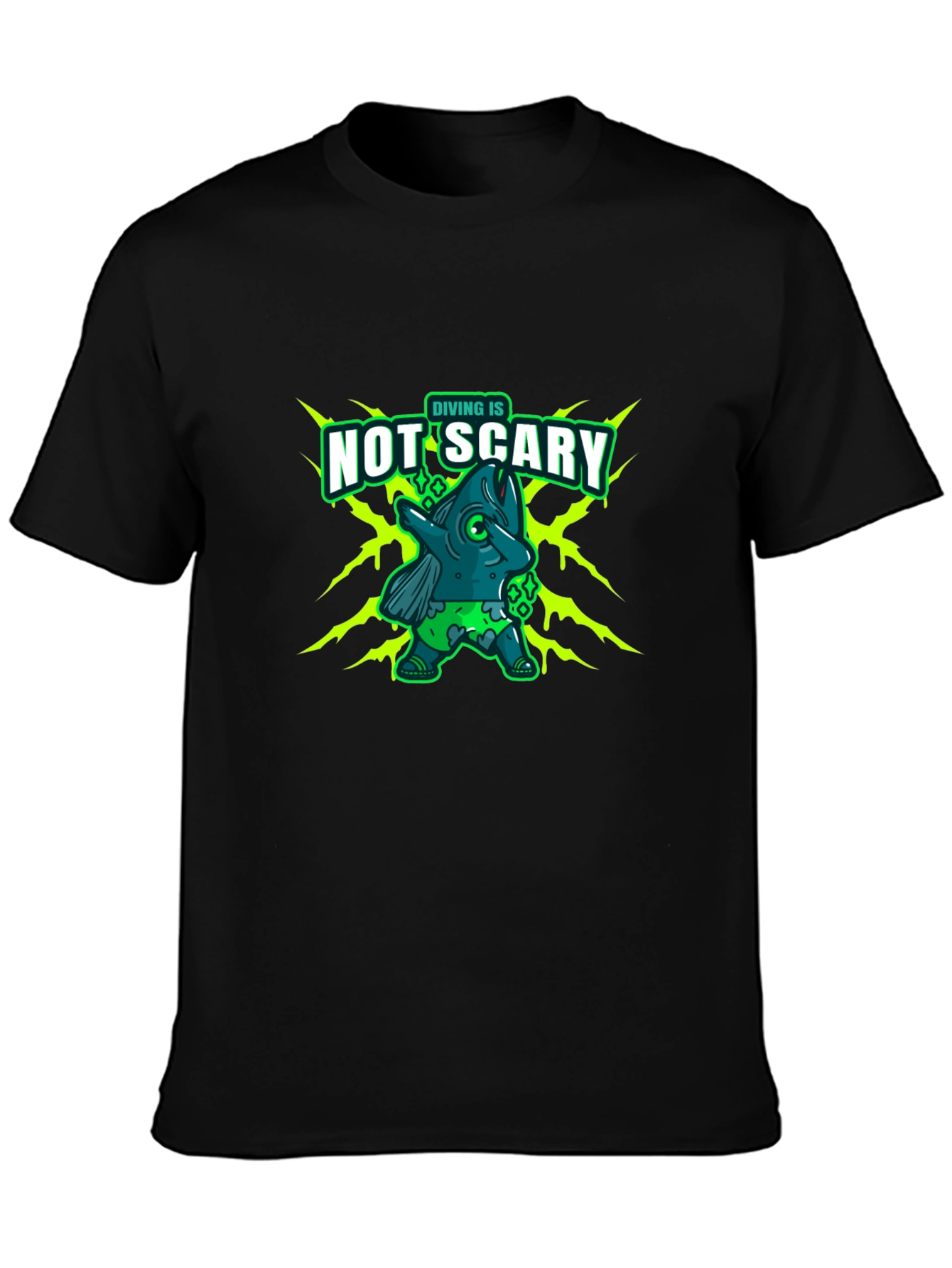 Diving is Not Scary Graphic T-Shirt