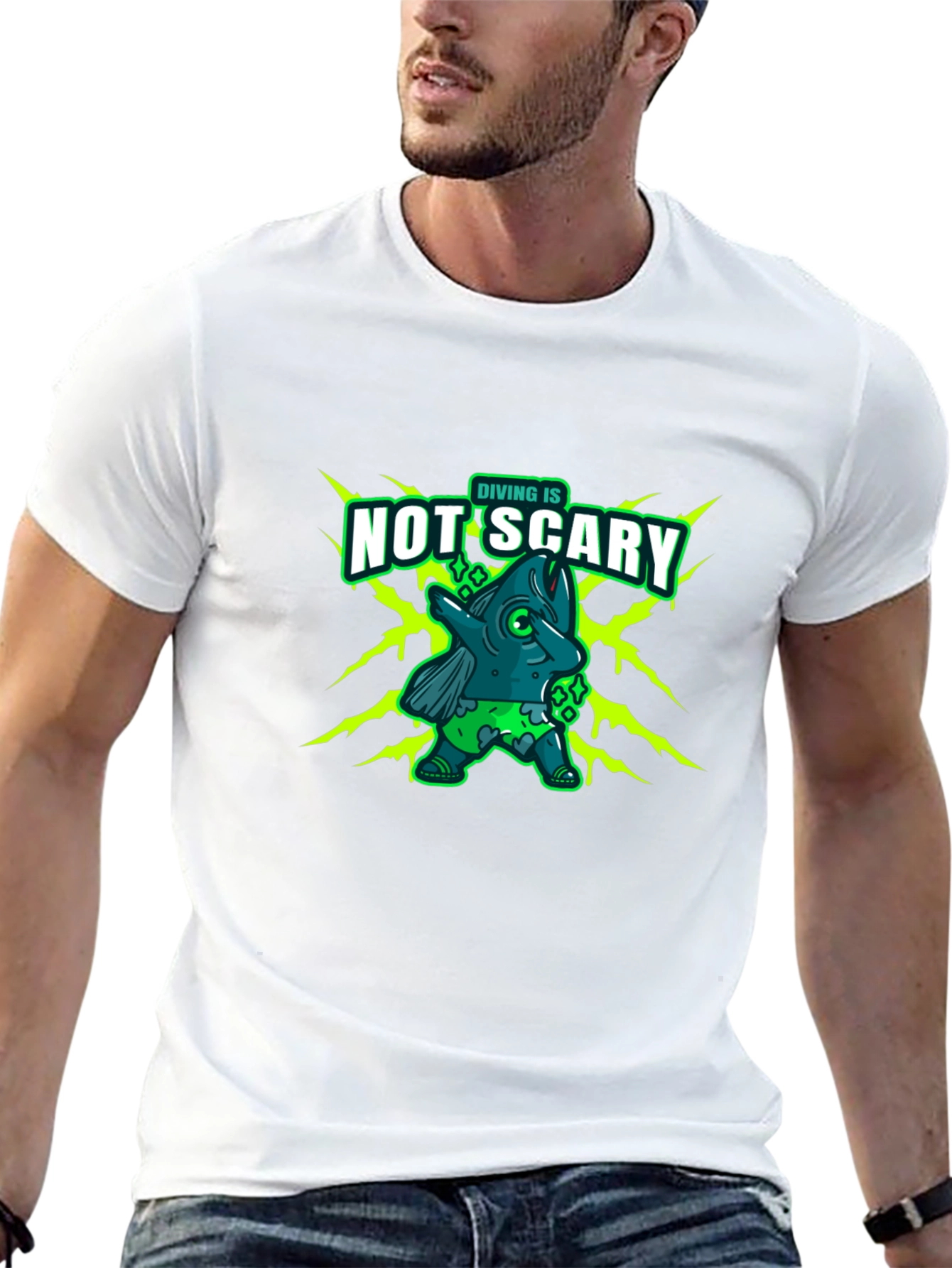 Diving is Not Scary Graphic T-Shirt