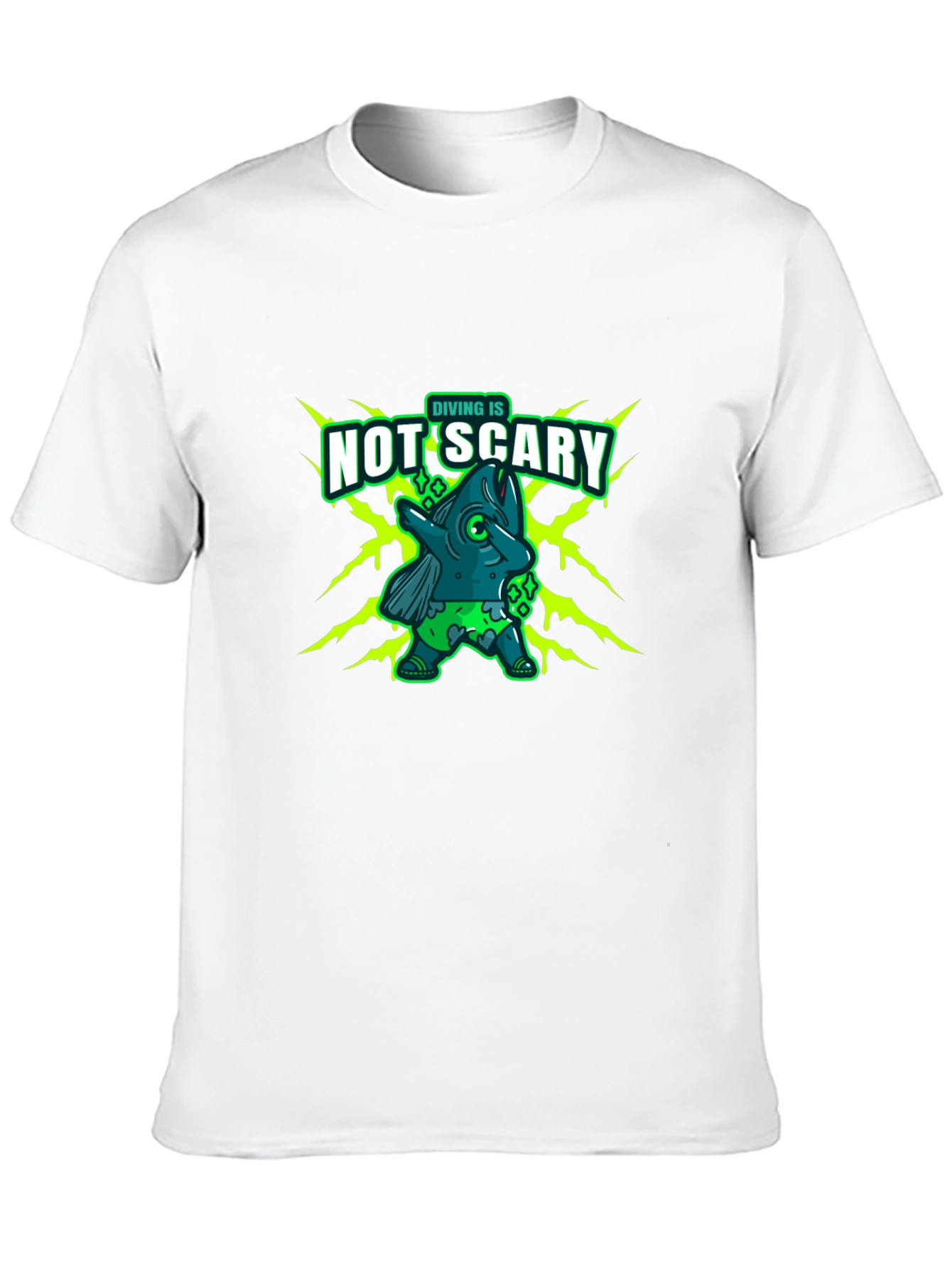 Diving is Not Scary Graphic T-Shirt