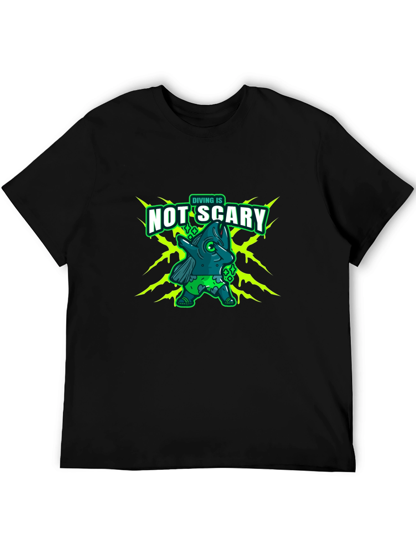 Diving is Not Scary Graphic T-Shirt