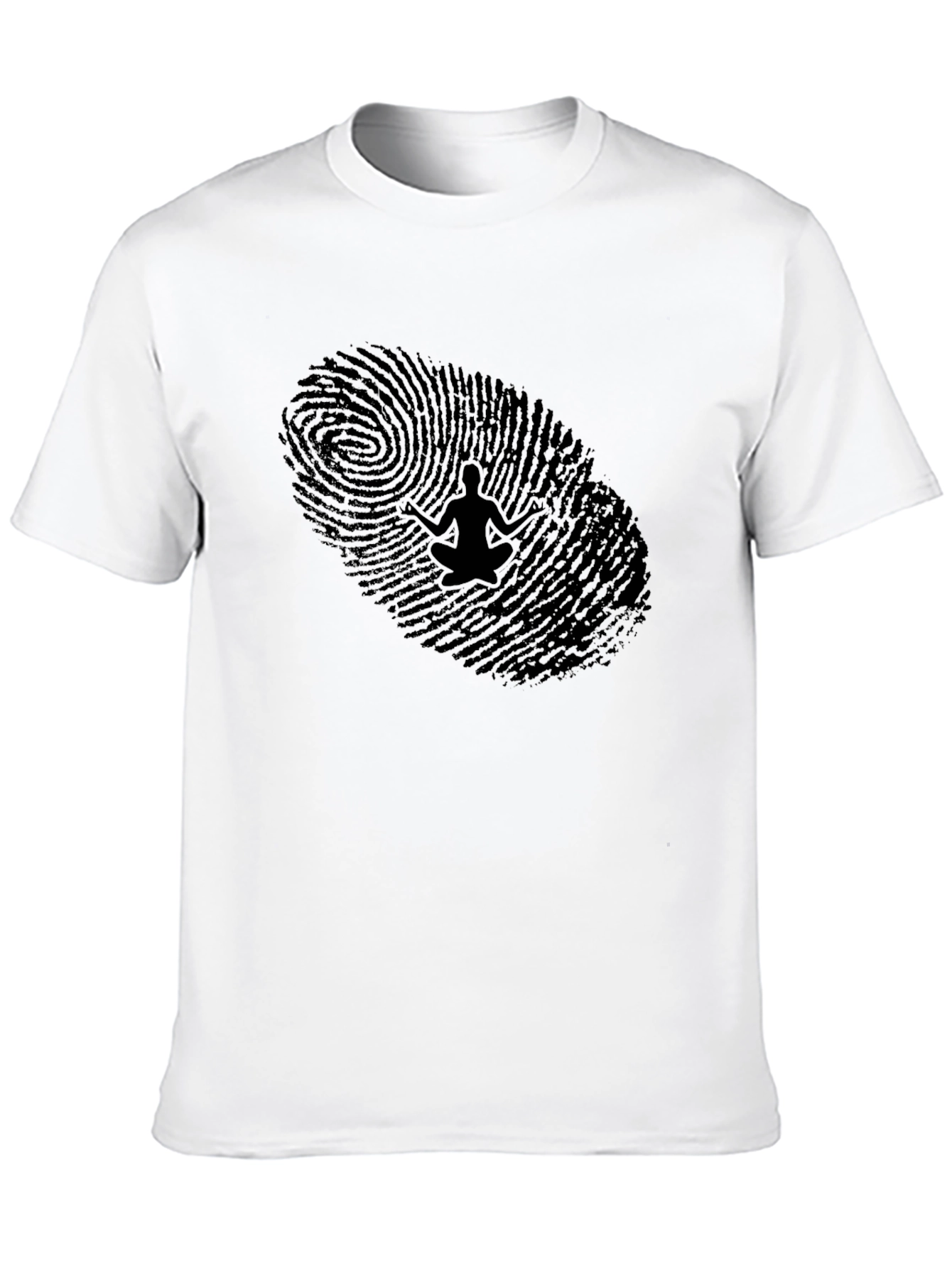 Mindfulness Fingerprint T-Shirt - Unique Yoga Tee