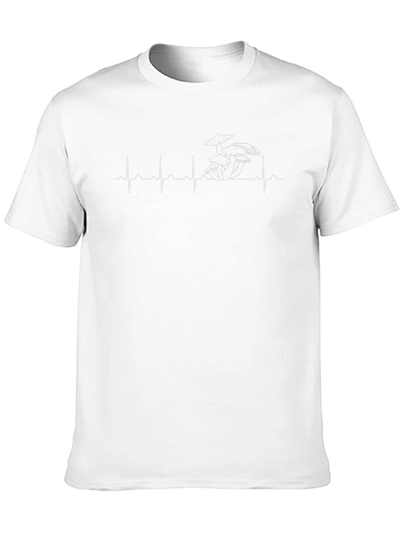 Mushroom Heartbeat T-Shirt - Fungi Lover Tee