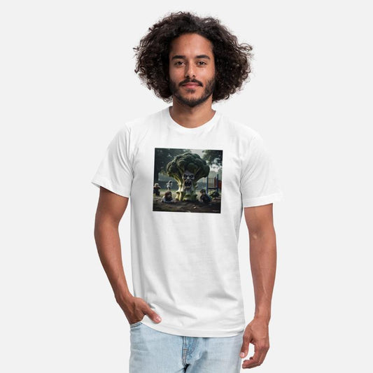 Hyper reaistic broccolli stalking kids