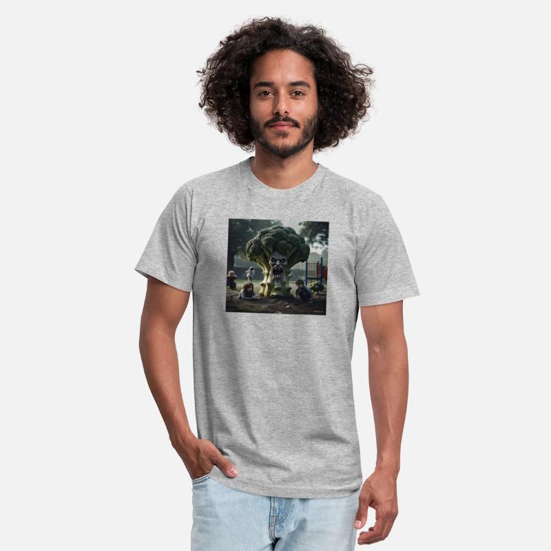 Hyper reaistic broccolli stalking kids