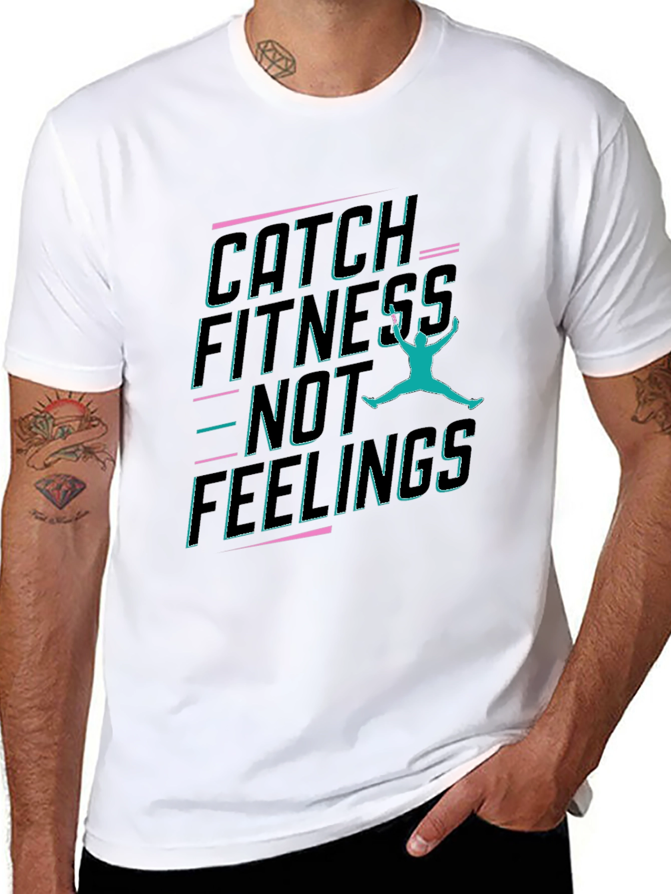 Catch Fitness Not Feelings Graphic Tee