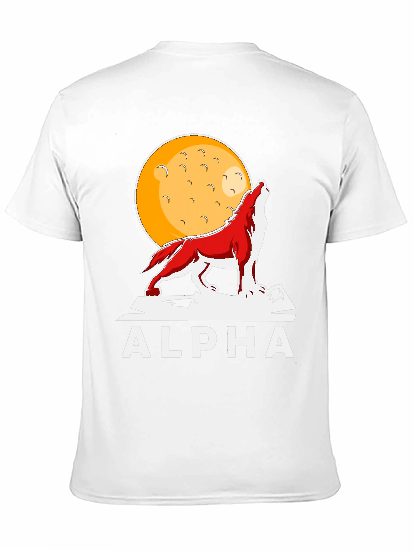 Alpha Wolf Moon Graphic Tee - Bold Statement T-Shirt