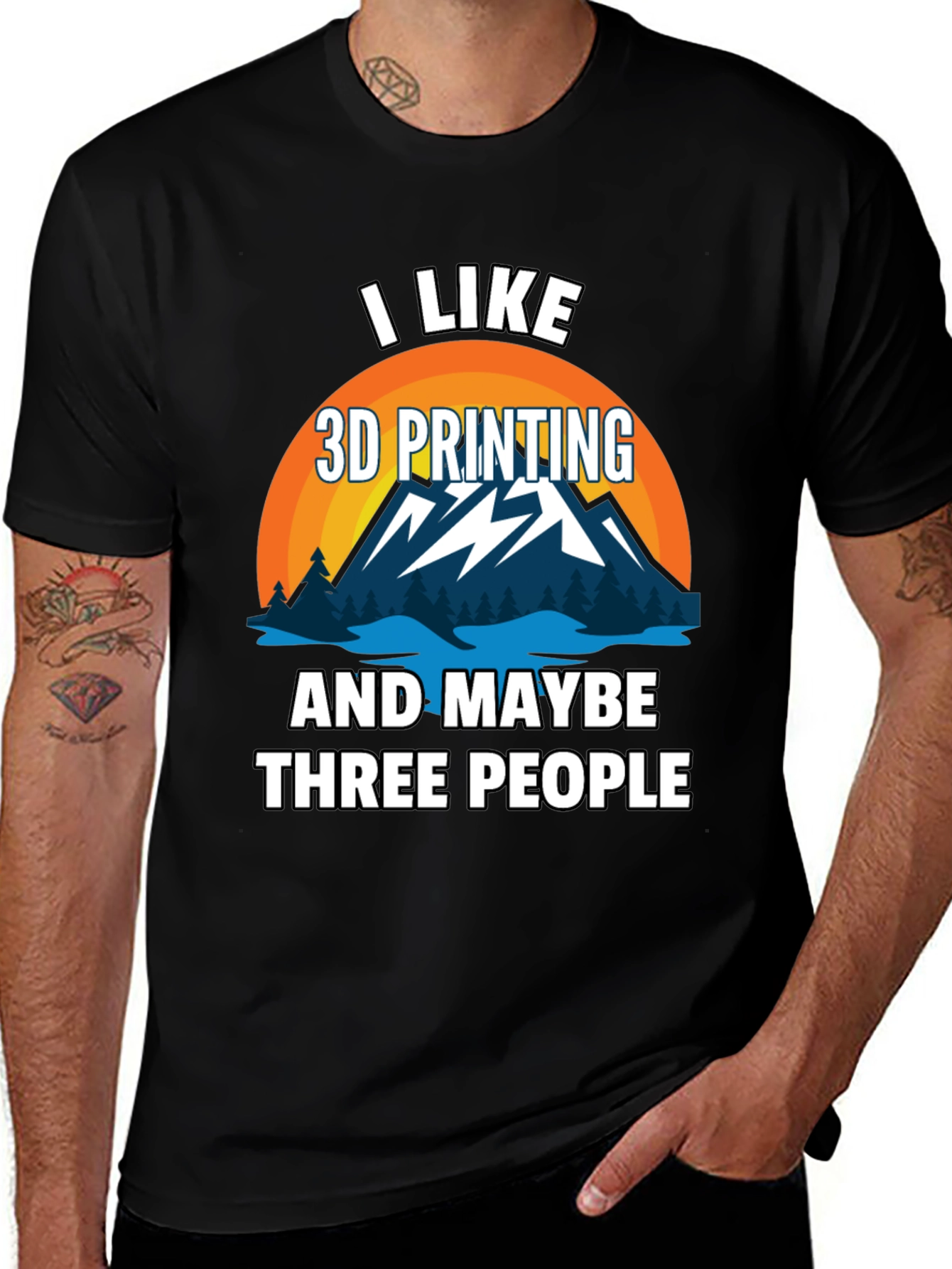 I Like 3D Printing Mens Graphic T-Shirt