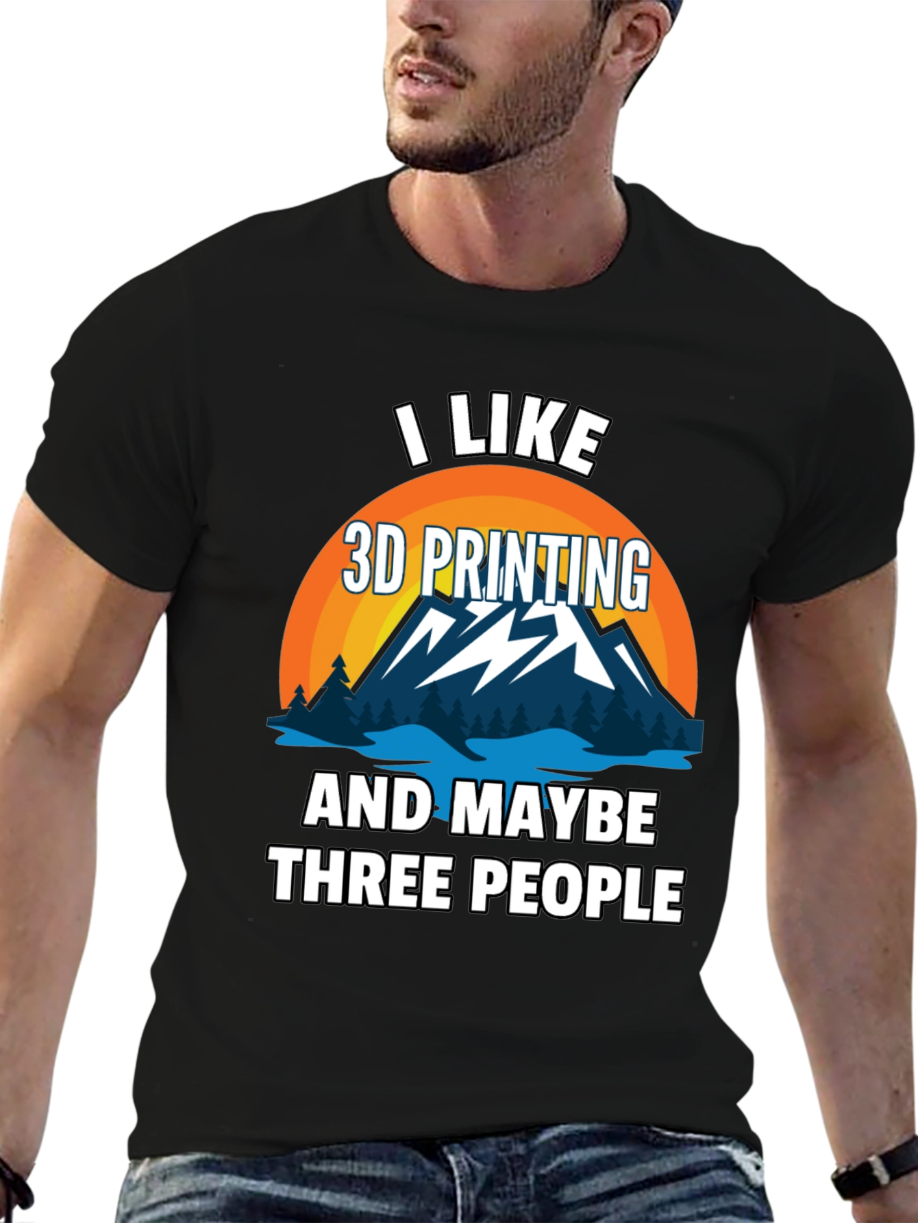 I Like 3D Printing Mens Graphic T-Shirt