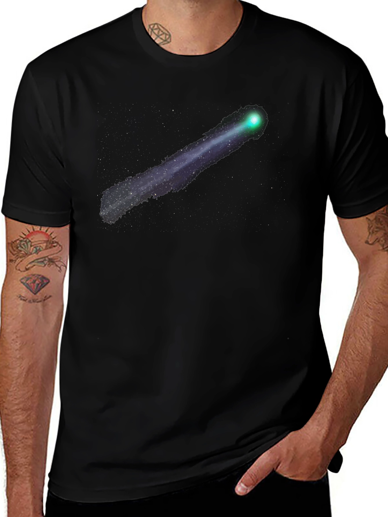 Comet Graphic Black T-Shirt