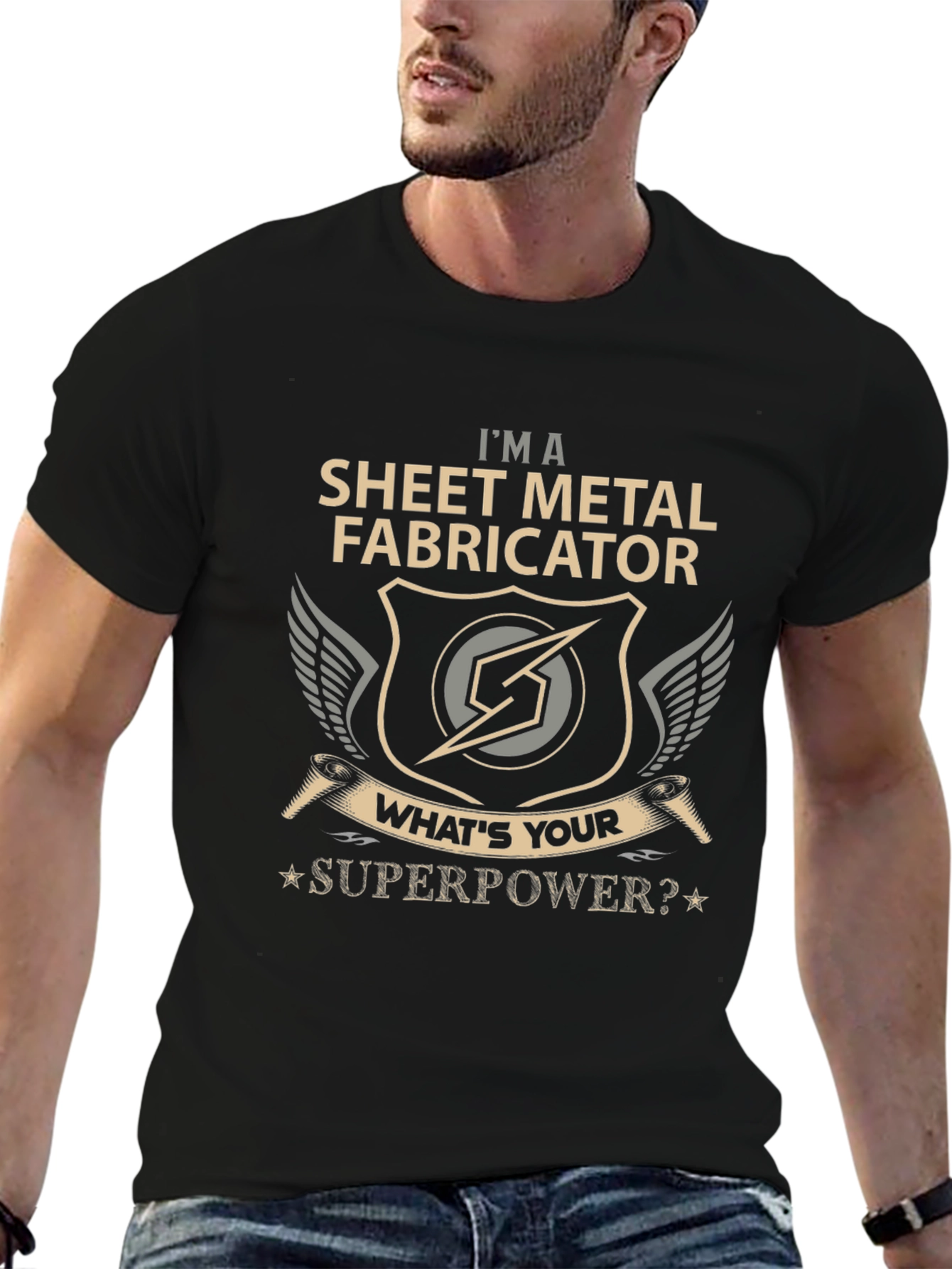Sheet Metal Fabricator T-Shirt - Superpower Design